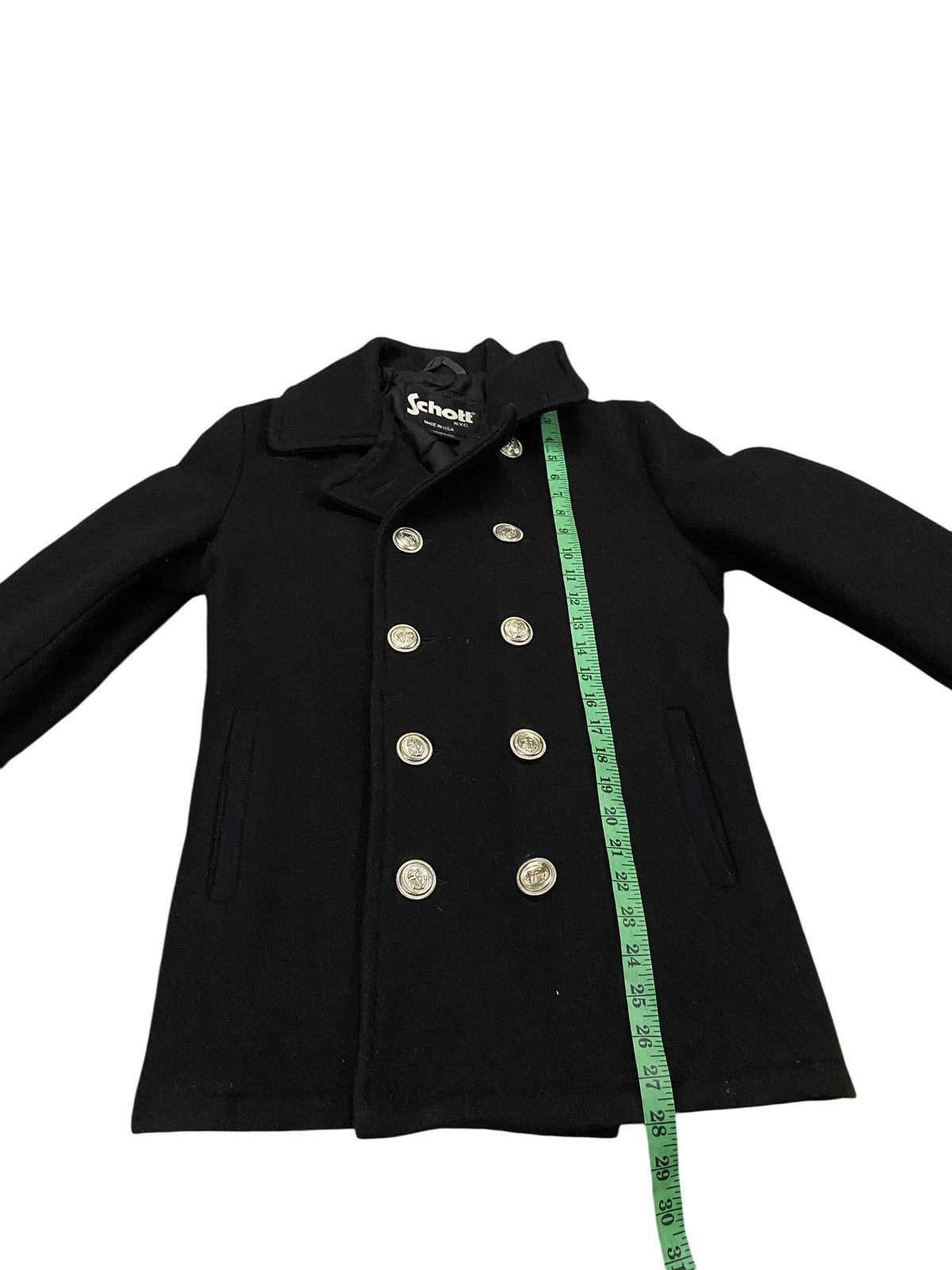 Schott × Vintage Vintage Schott Nyc Peacoat Wool Button Jacket Size 36 Size XS / US 0-2 / IT 36-38 - 11 Thumbnail