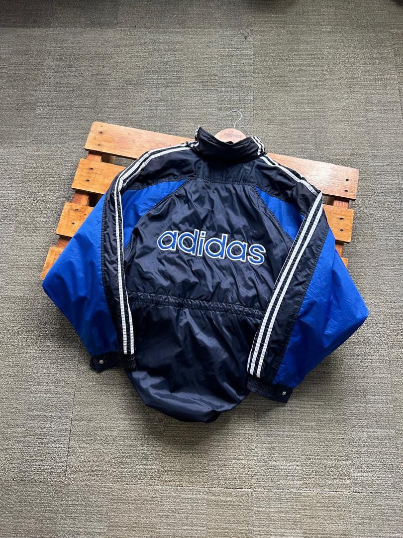 Adidas VINTAGE ADIDAS SPELLOUT WINDBREAKER JACKET Size US XXL / EU 58 / 5 - 1 Thumbnail