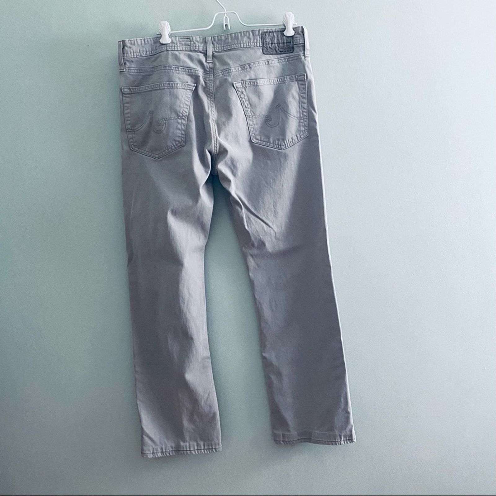 AG Adriano Goldschmied AG Adriano Goldschmied light gray chino jeans Size US 34 / EU 50 - 3 Thumbnail