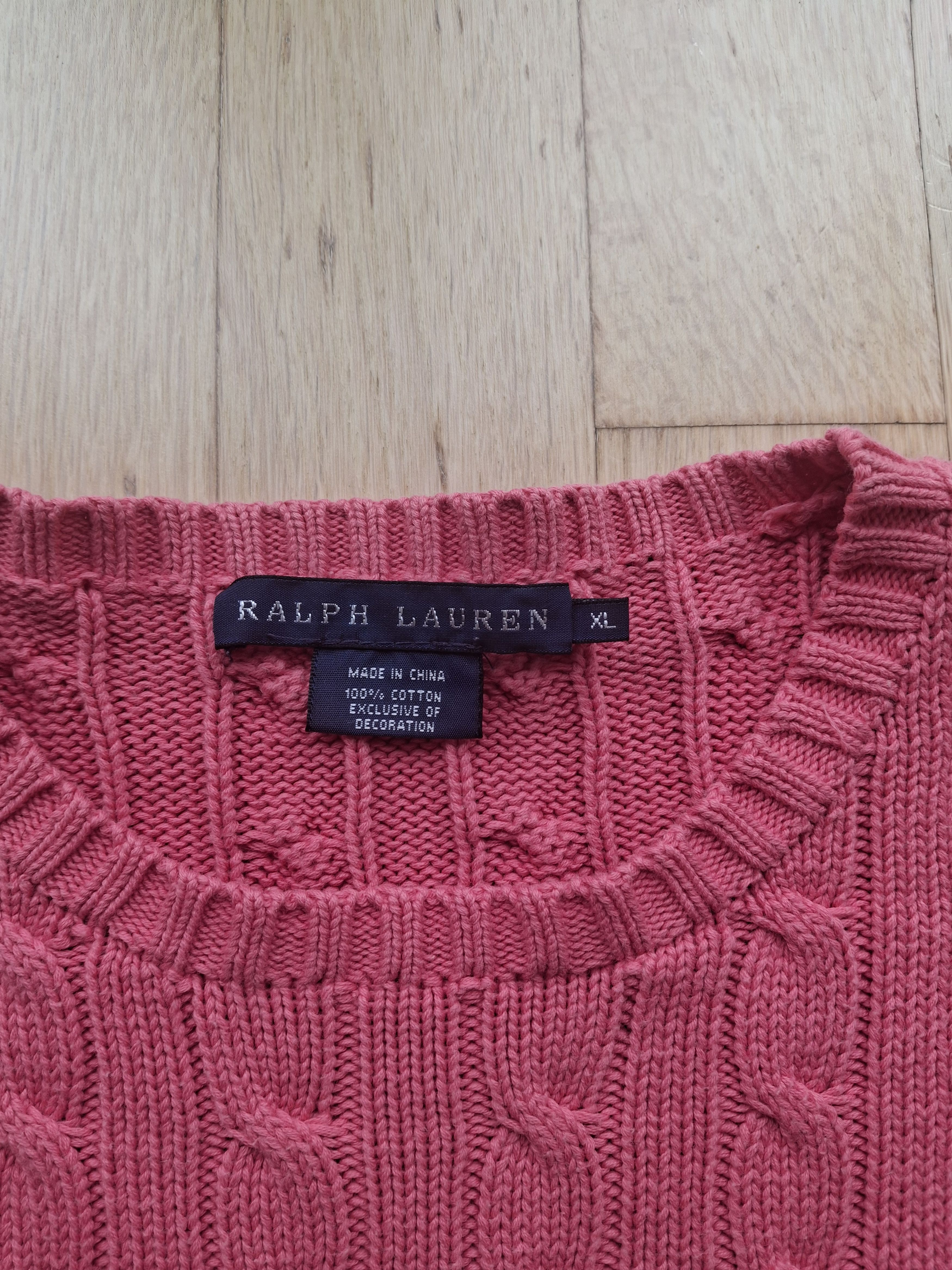 Polo Ralph Lauren × Ralph Lauren Knitwear sweater ralph lauren cable knit polo Size XL / US 12-14 / IT 48-50 - 3 Thumbnail