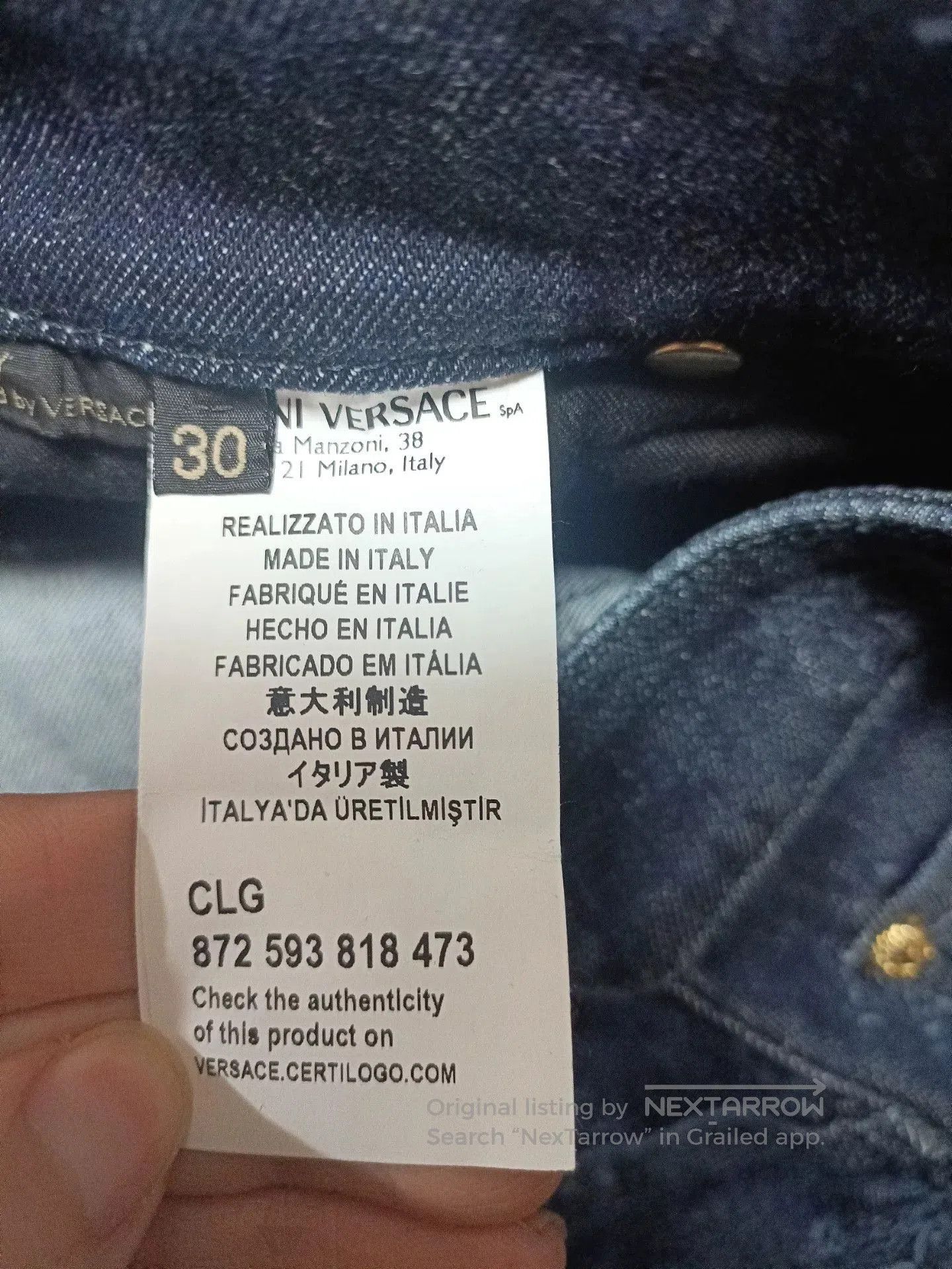 Versace Versace Runway Jeans Size 30. Size US 30 / EU 46 - 9 Thumbnail