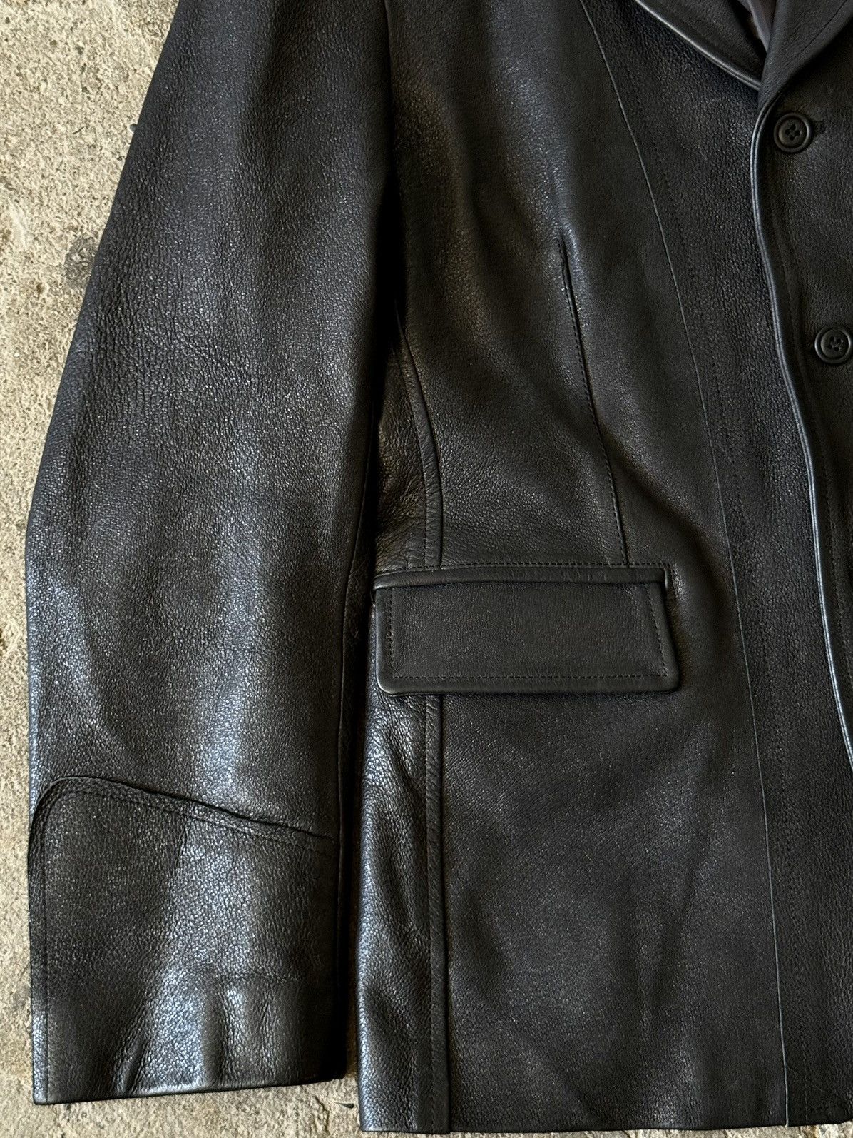 Comme des Garcons Comme Des Garcons Homme - 2007 - Pig Skin Leather Blazer Size US L / EU 52-54 / 3 - 9 Thumbnail