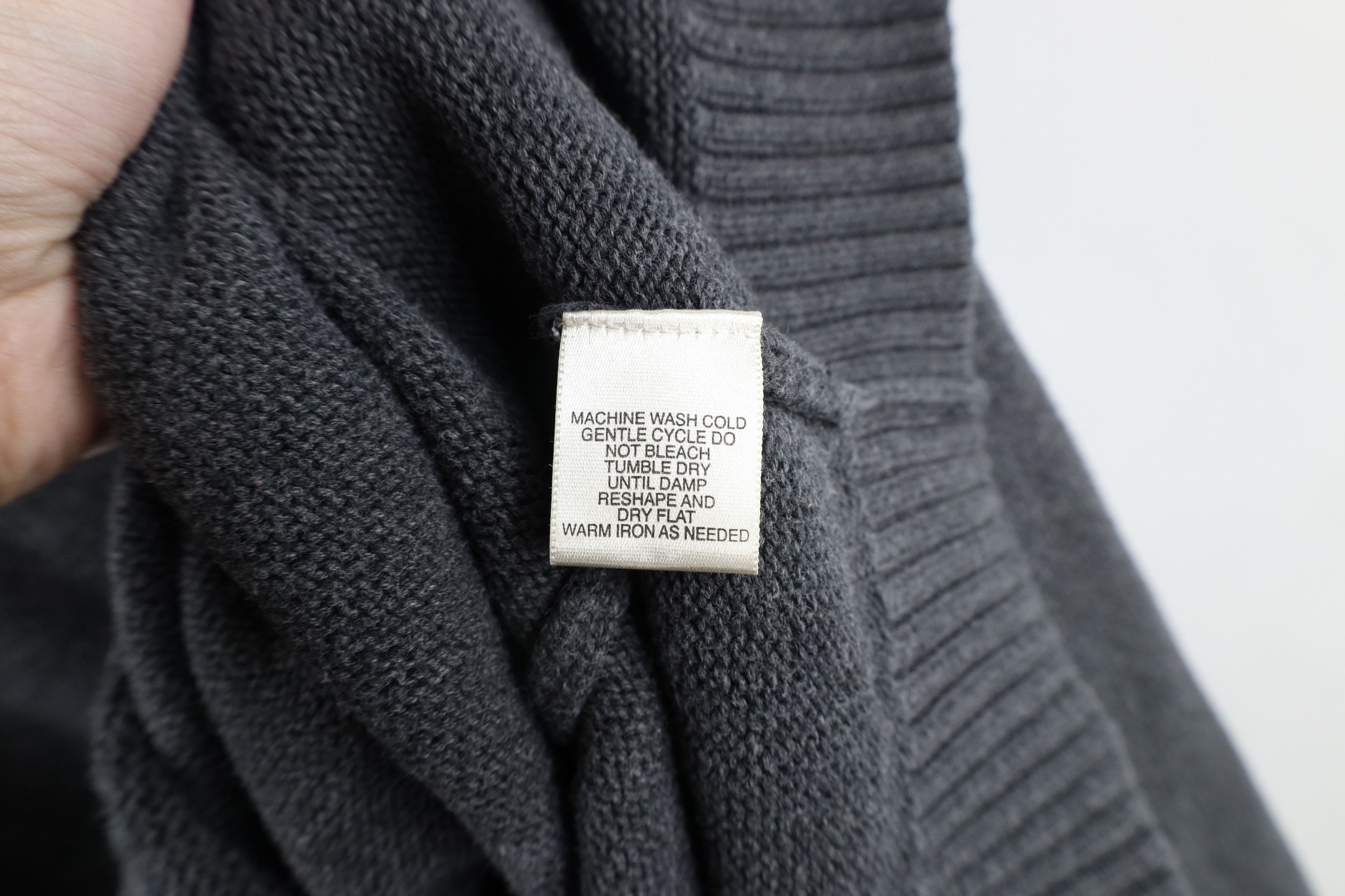 Vintage Vintage 90s Streetwear Cotton Knit Crewneck Sweater Gray Size US XL / EU 56 / 4 - 5 Thumbnail