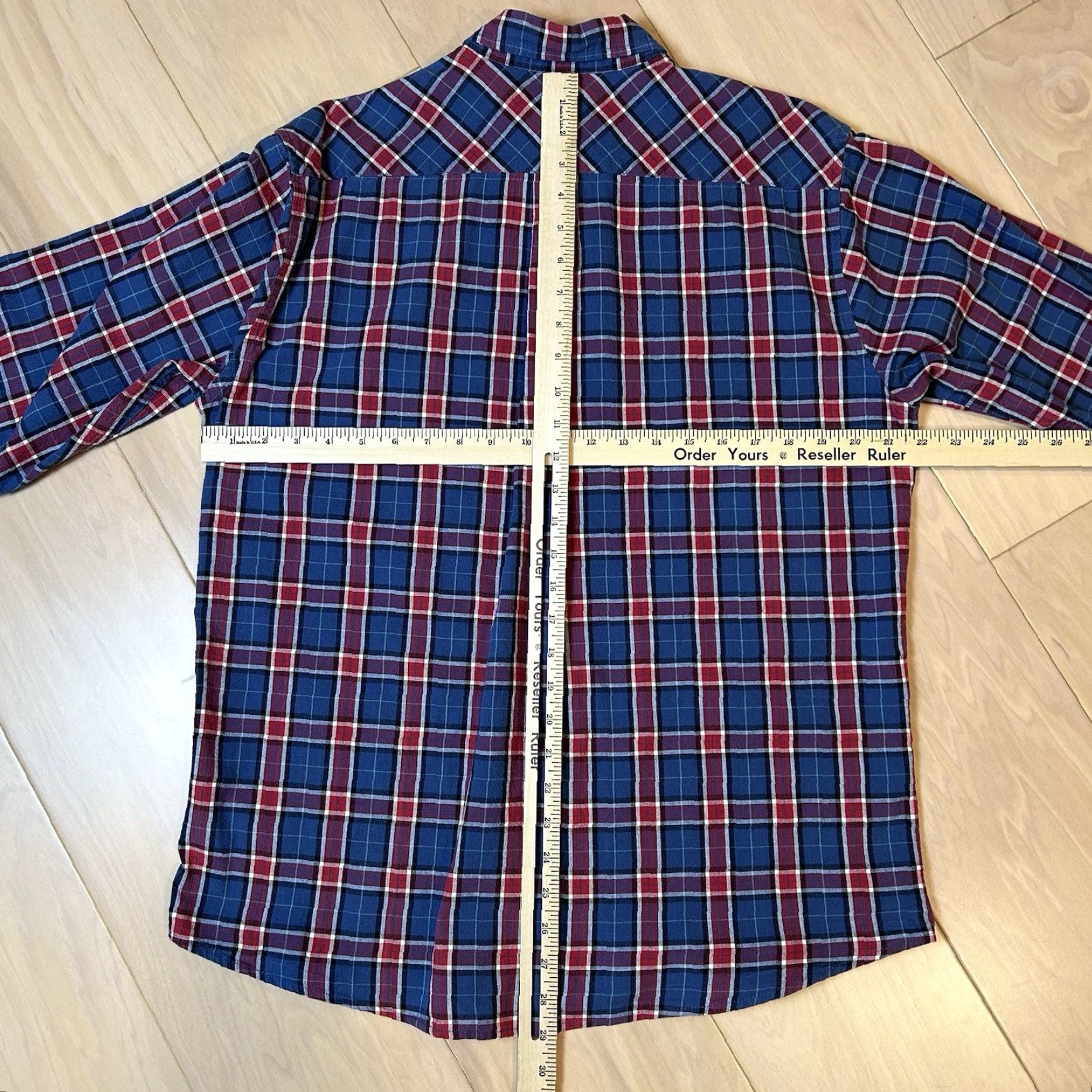 Only NY Only NY Button-Down Shirt Plaid Long Sleeve Men’s L Red / Blue Regular Fit Button-Up Casual Streetwear Size US L / EU 52-54 / 3 - 5 Thumbnail