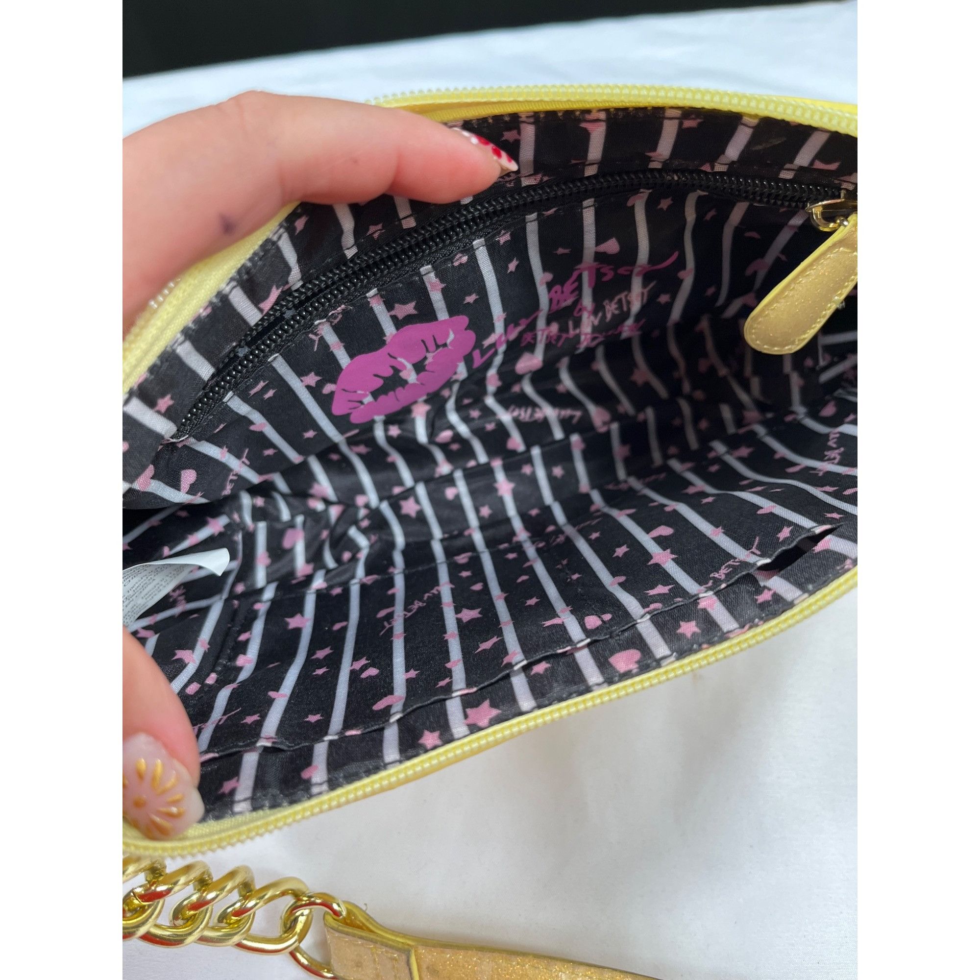 Betsey Johnson Luv Betsey by Betsey Johnson SKU 7885 Yellow Gold Glittery Size ONE SIZE - 9 Thumbnail
