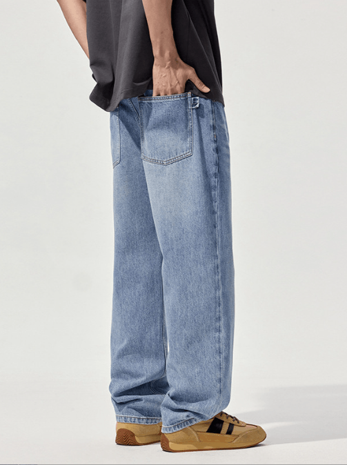 Japanese Brand × Jean American washed light blue straight loose simple jeans Size US 32 / EU 48 - 3 Thumbnail