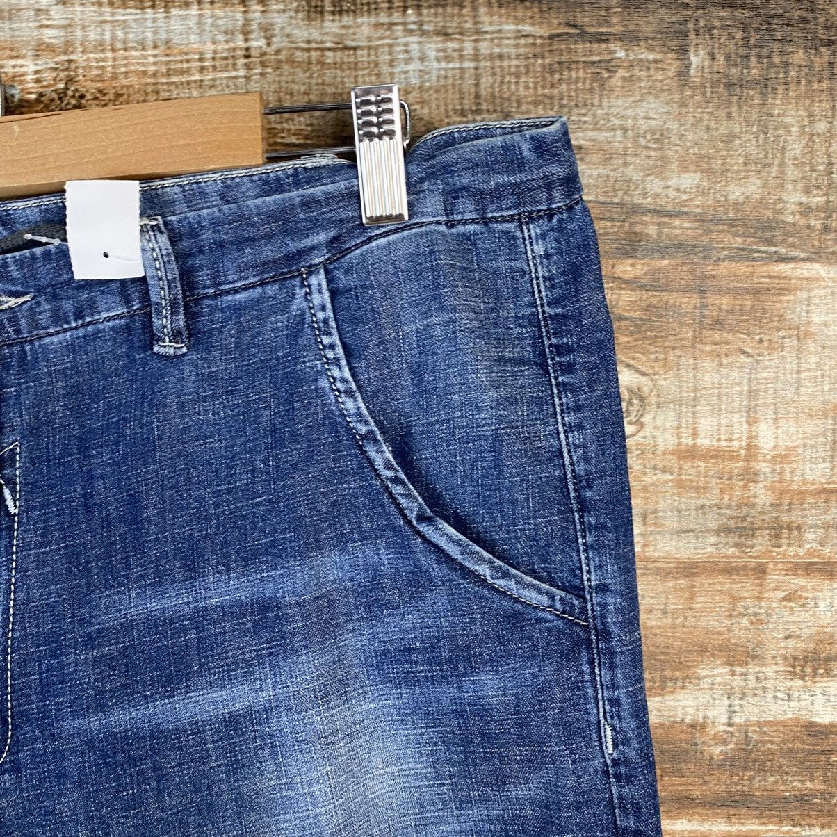 Japanese Brand DL Raw Blue Vintage faded Denim Pants #C1252 Size US 35 - 8 Thumbnail
