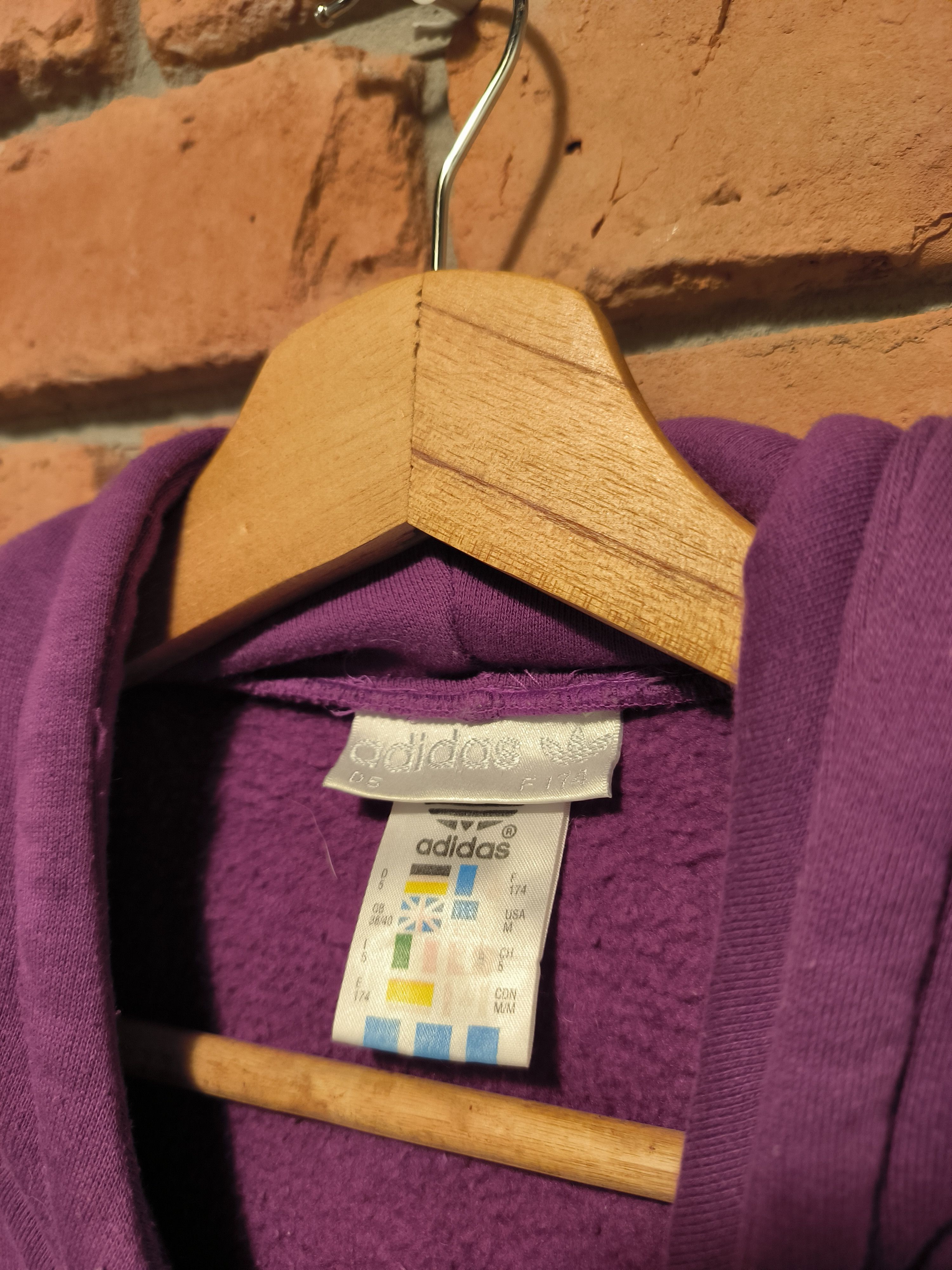 Adidas × Vintage Vintage Adidas AAC 90s Hoodie Big Logo Violet Boxy Size US S / EU 44-46 / 1 - 4 Thumbnail