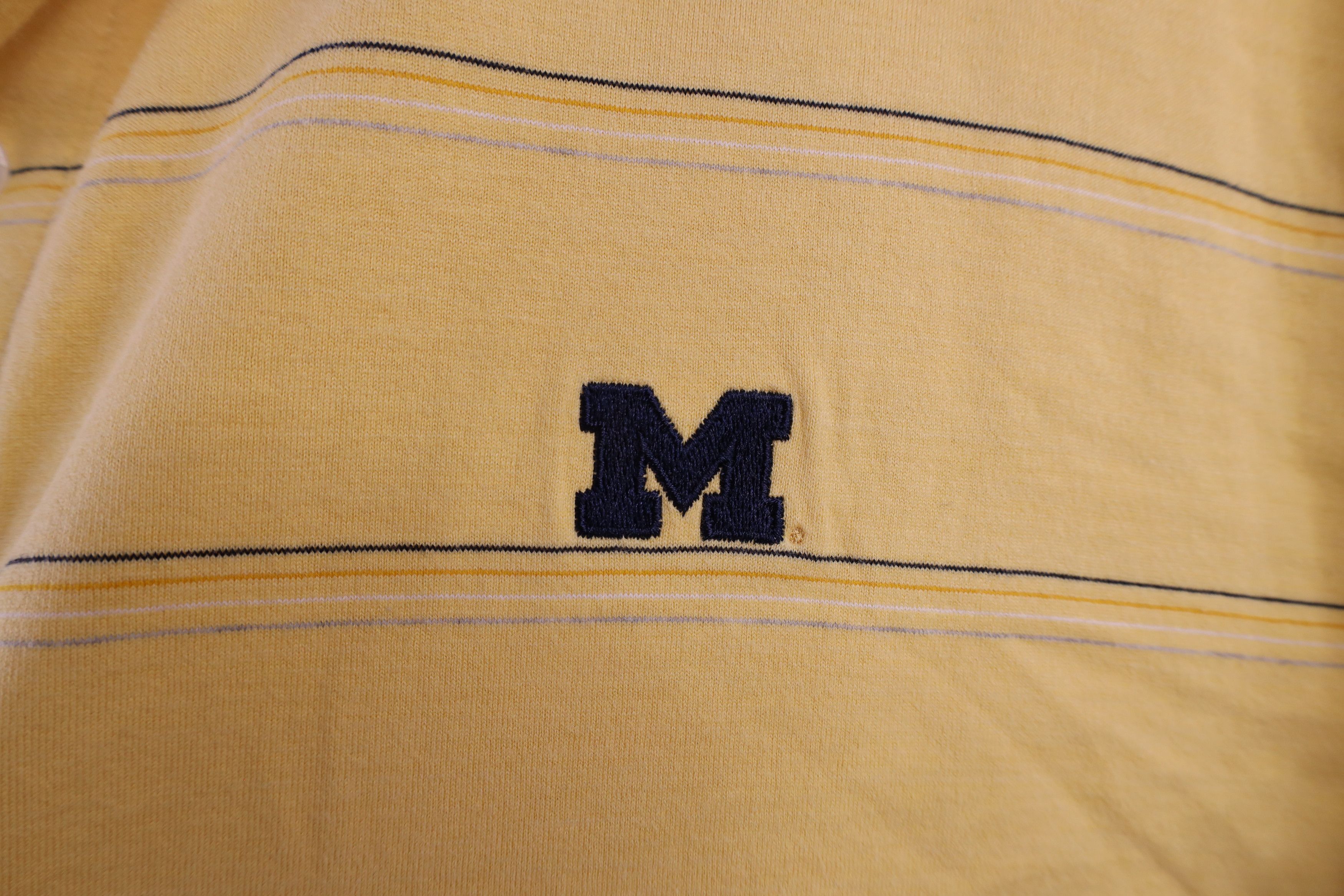 Vintage Vintage University of Michigan Collared Golf Polo Shirt Size US XXL / EU 58 / 5 - 4 Thumbnail