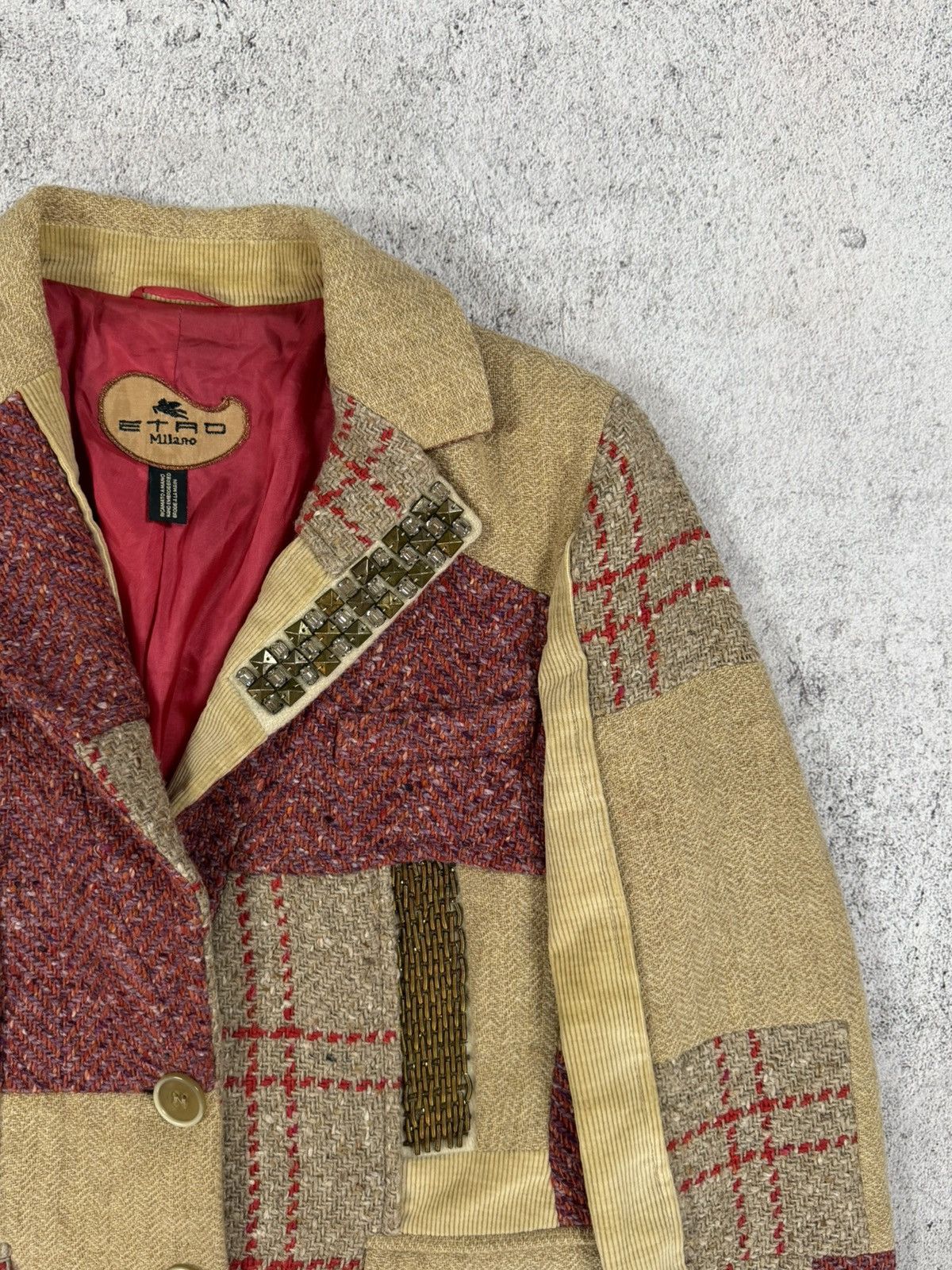 Etro ETRO Womens Blazer Jacket IT44 Multicolor Designer Elegant Size M / US 6-8 / IT 42-44 - 6 Thumbnail