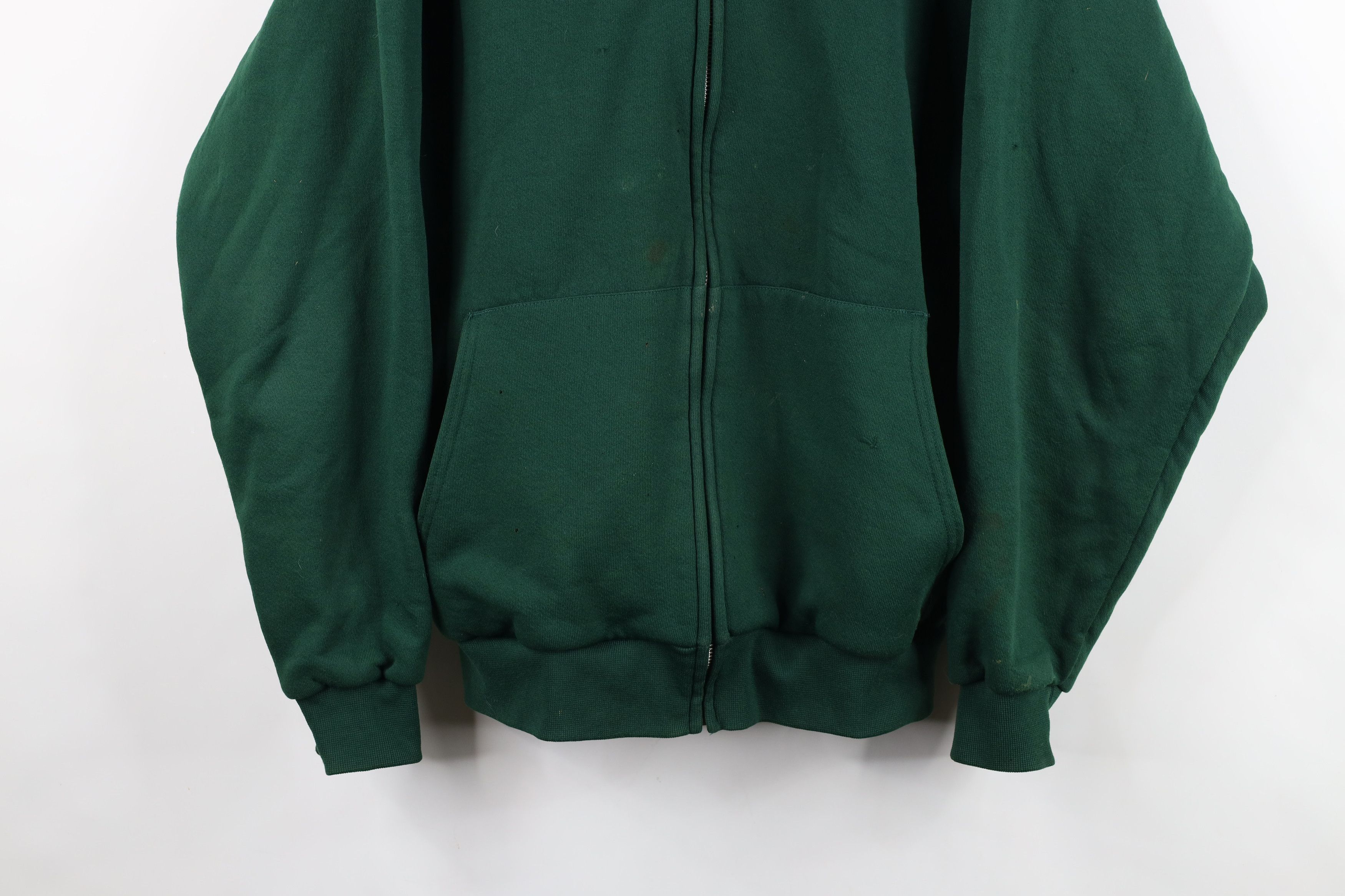 Vintage Vintage 90s Streetwear Thermal Lined Blank Zip Hoodie Size US L / EU 52-54 / 3 - 3 Thumbnail