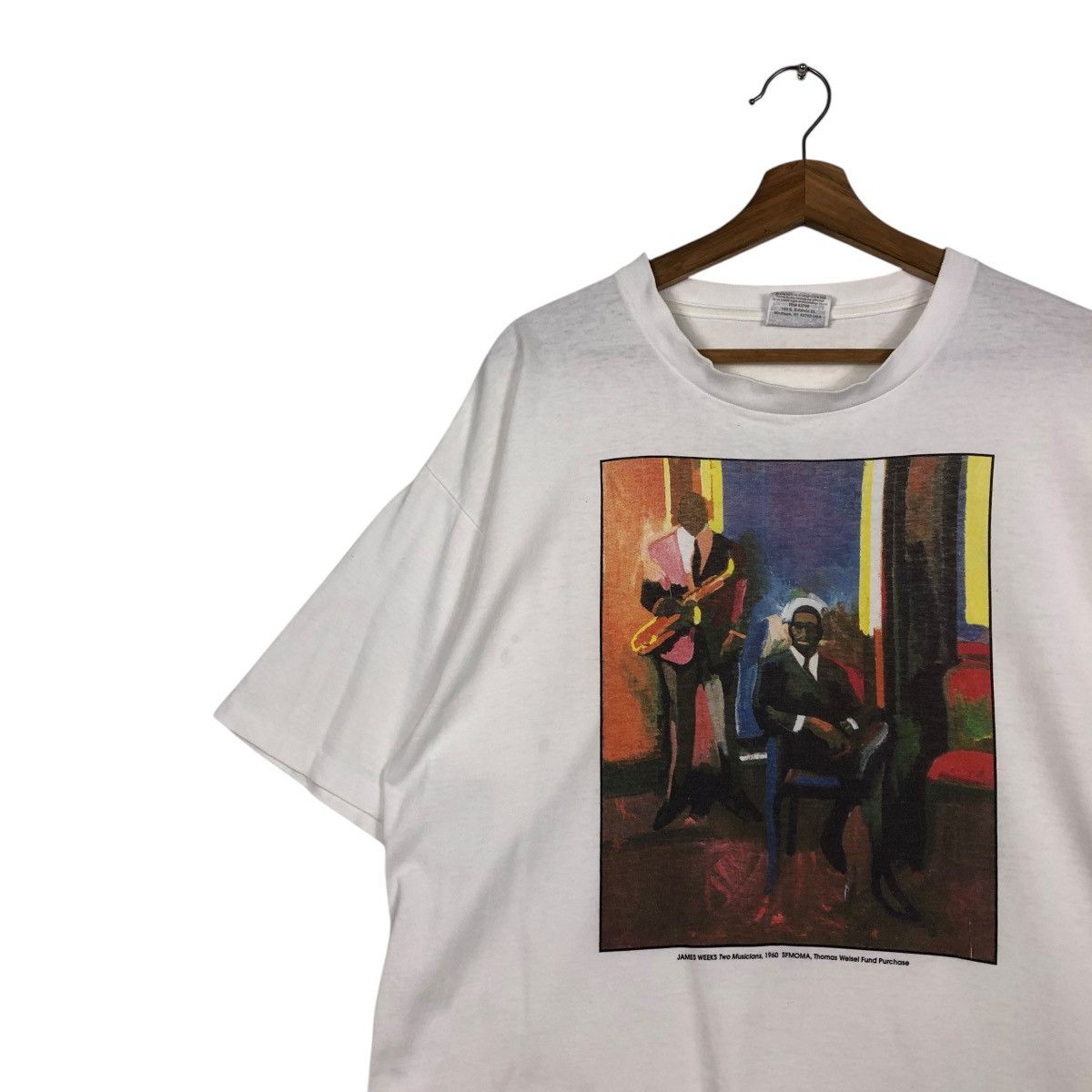 Vintage 🔥JAMES WEEKS TWO MUSICIANS 1960 SFMOMA THOMAS WEISEL FUND Size US XL / EU 56 / 4 - 9 Thumbnail