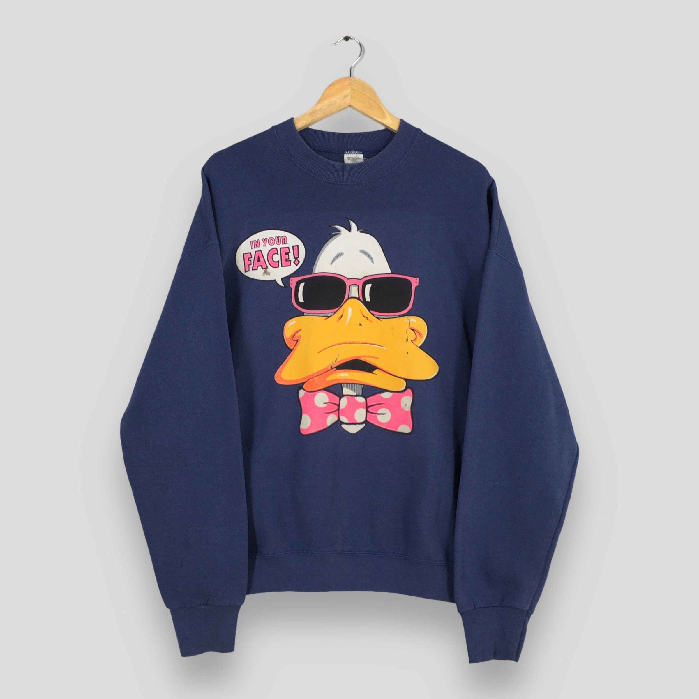 Cartoon Network Vintage 90's Donald Duck Disney Blue Sweatshirt XLarge Size US XL / EU 56 / 4 - 1 Thumbnail