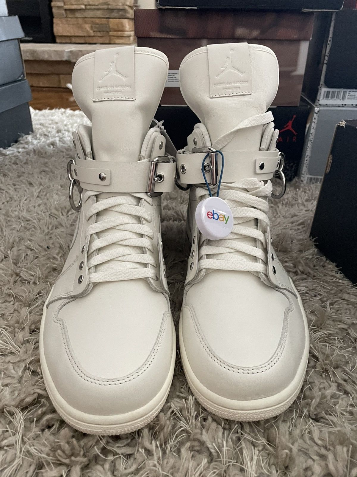 Comme des Garcons × Jordan Brand CDG x Jordan 1 High Sample Release Size US 9 / EU 42 - 6 Thumbnail