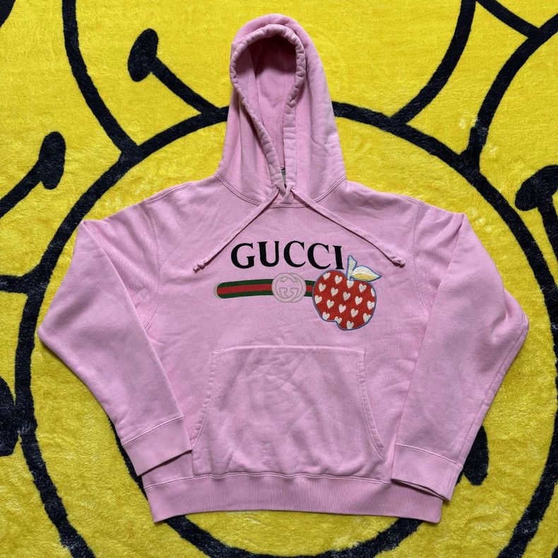 Gucci GucciPink letter cute pattern hooded long-sleeved pullover Size XS / US 0-2 / IT 36-38 - 1 Thumbnail