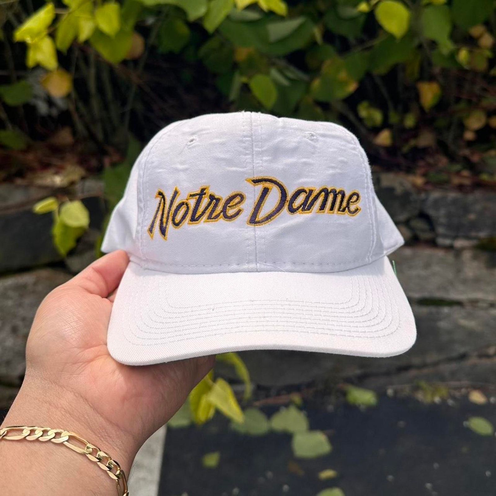 Logo Athletic Vintage Notre Dame Sport Specialties Script SnapBack Hat Size ONE SIZE - 1 Thumbnail