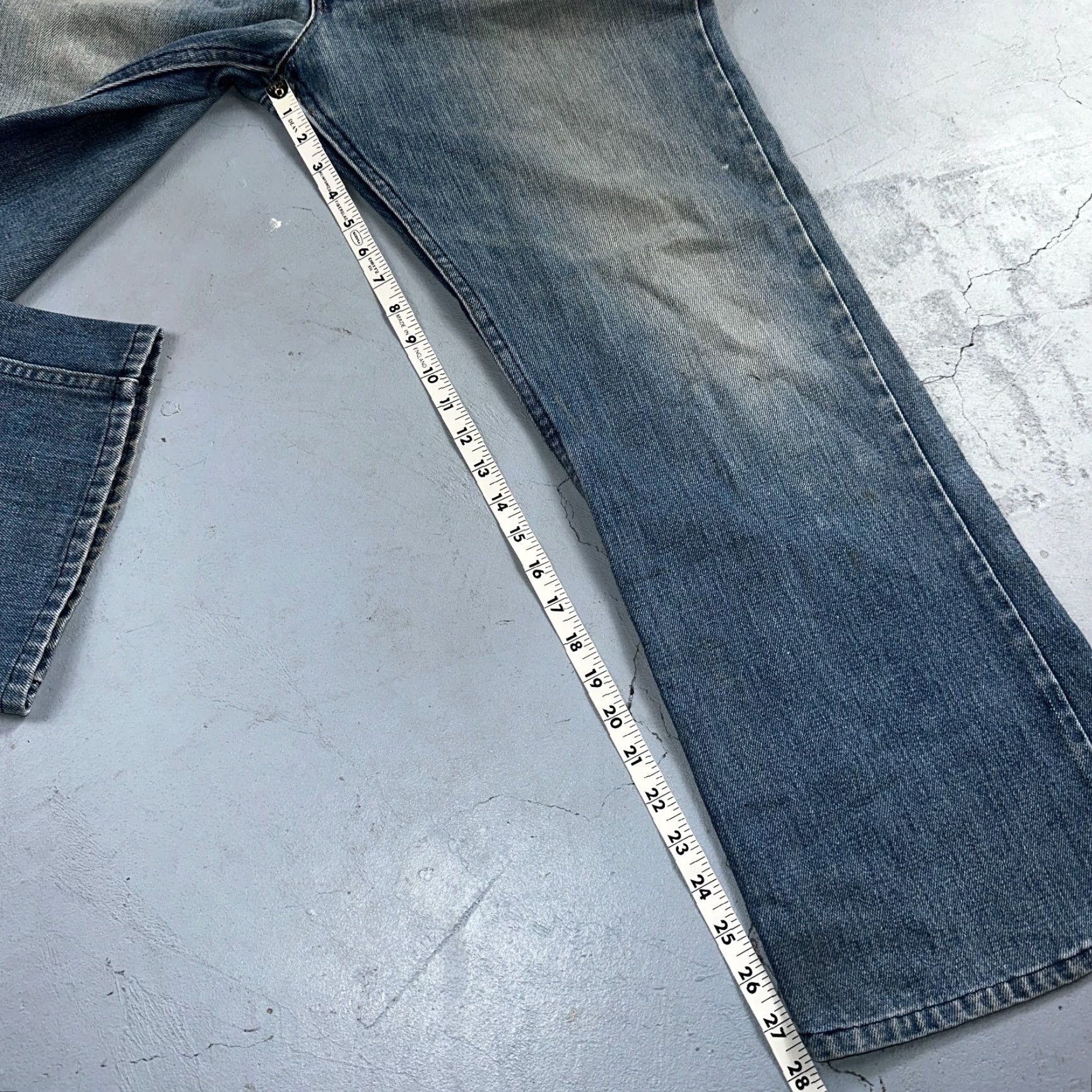 Levi's VINTAGE Levi's 517 Jeans Boy—Levi's 517 Bootcut Denim Blue 38x32 USA 80s Talon Act Orange Tab Mens Regular Cotton Size US 38 / EU 54 - 5 Thumbnail