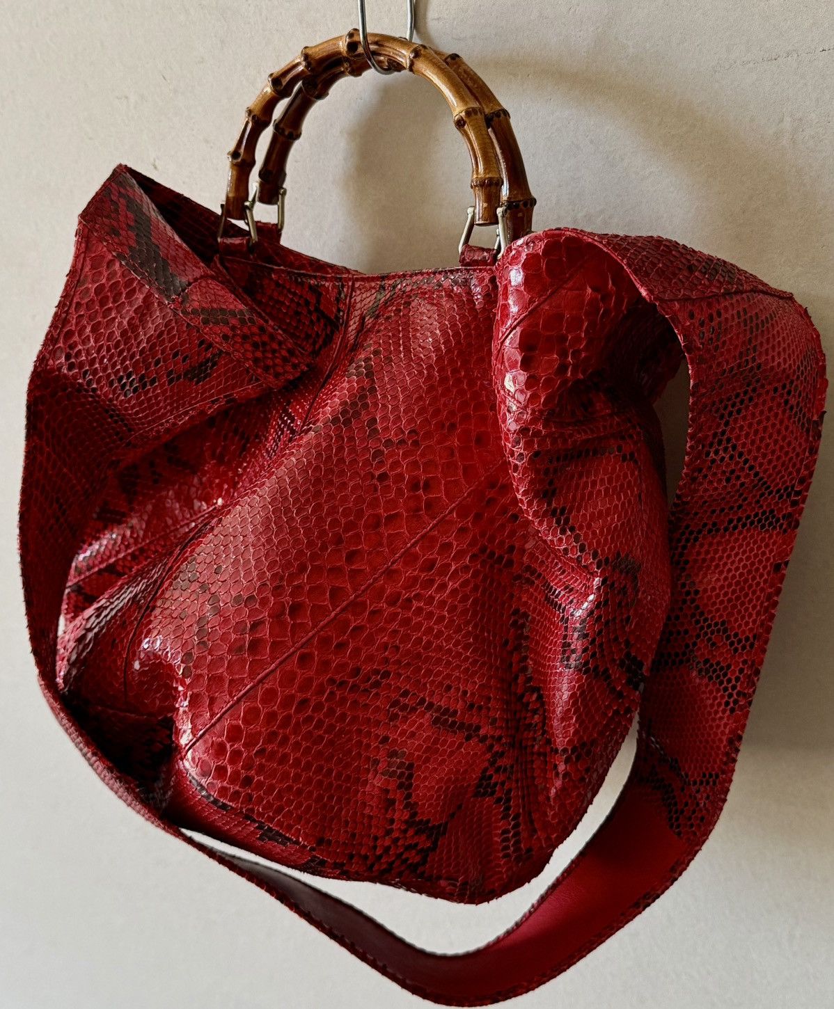 Gucci Gucci - Tom Ford - 1996 Python Bamboo - Cross Body Bag Size ONE SIZE - 20 Thumbnail