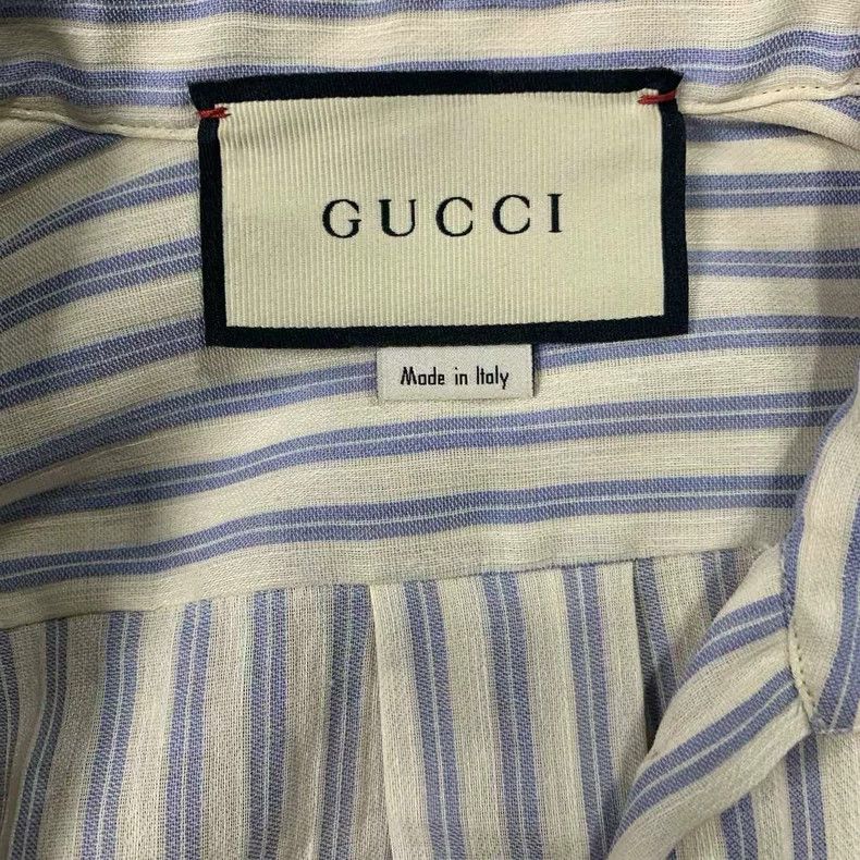 Gucci Gucci Size 34 Striped three-quarter sleeve shirt 2503-Next Size US XXS / EU 40 - 3 Thumbnail