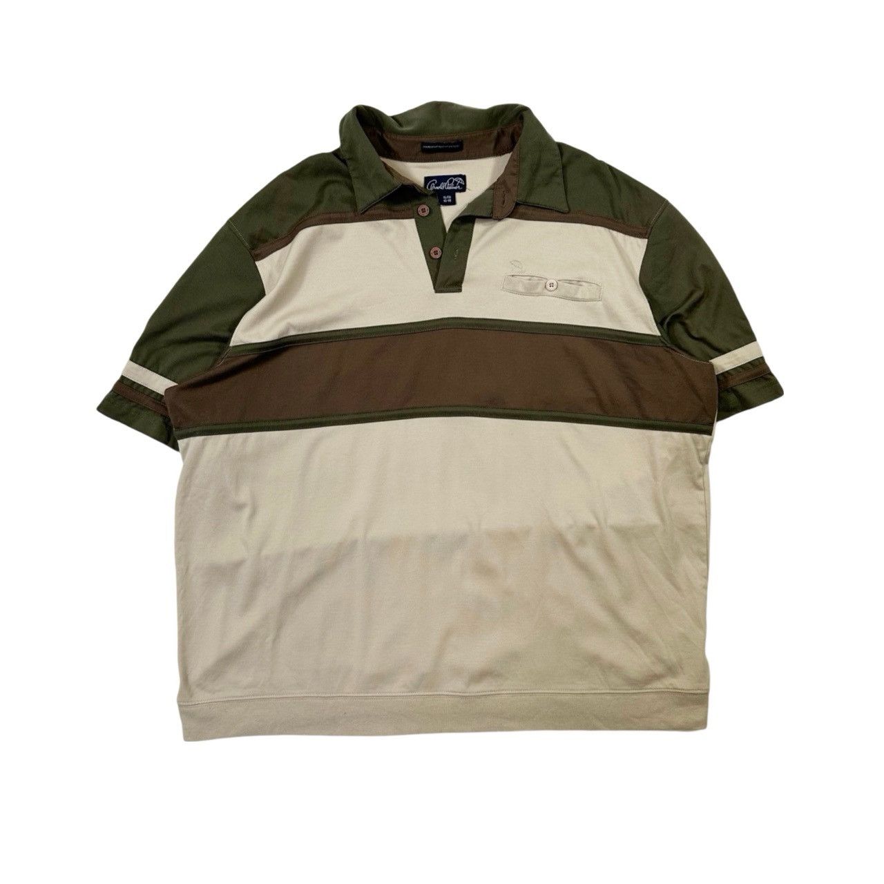 Vintage Vintage 90s Arnold Palmer Green Brown Bowling T Shirts Size US XL / EU 56 / 4 - 1 Thumbnail