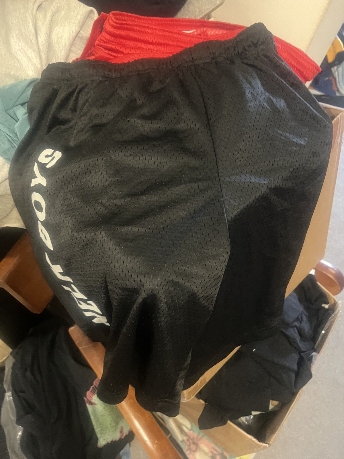 Champion Nelk Boys Full Send Champion black mesh shorts large Size US 32 / EU 48 - 1 Thumbnail