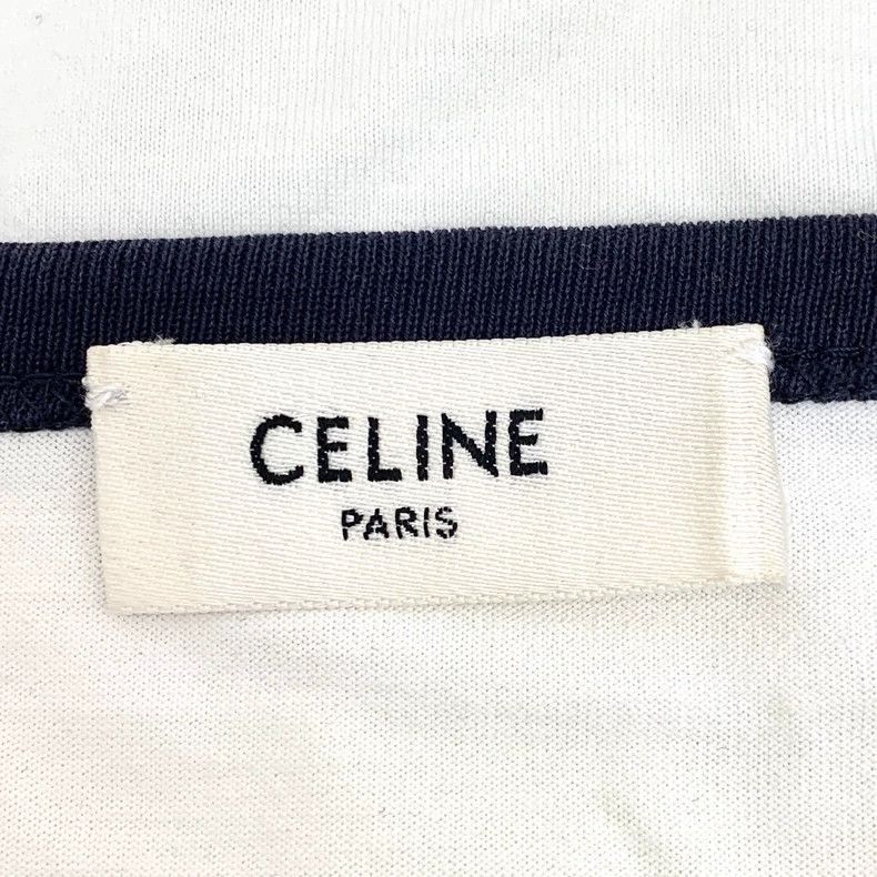 Celine Celine Color Block Logo Long Sleeve TShirt Size US XL / EU 56 / 4 - 6 Thumbnail