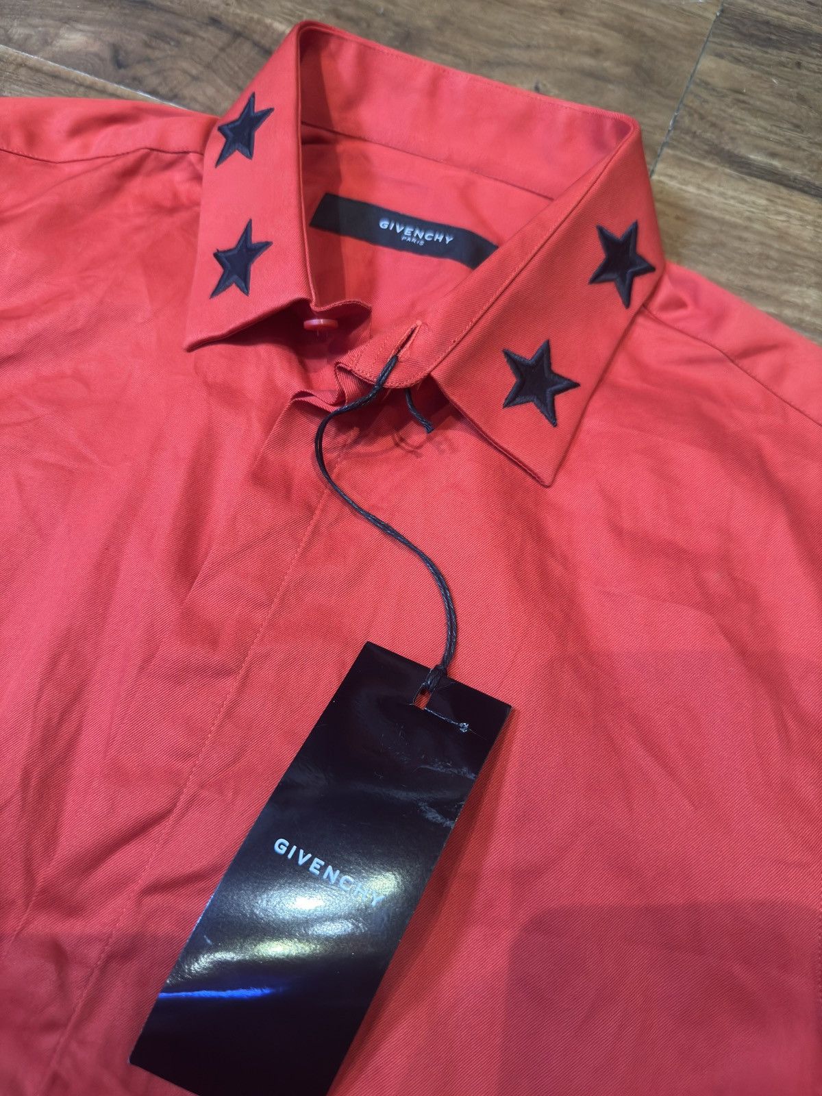 Givenchy Givenchy Embroidered Black Stars Button Shirt Size US XXS / EU 40 - 3 Thumbnail