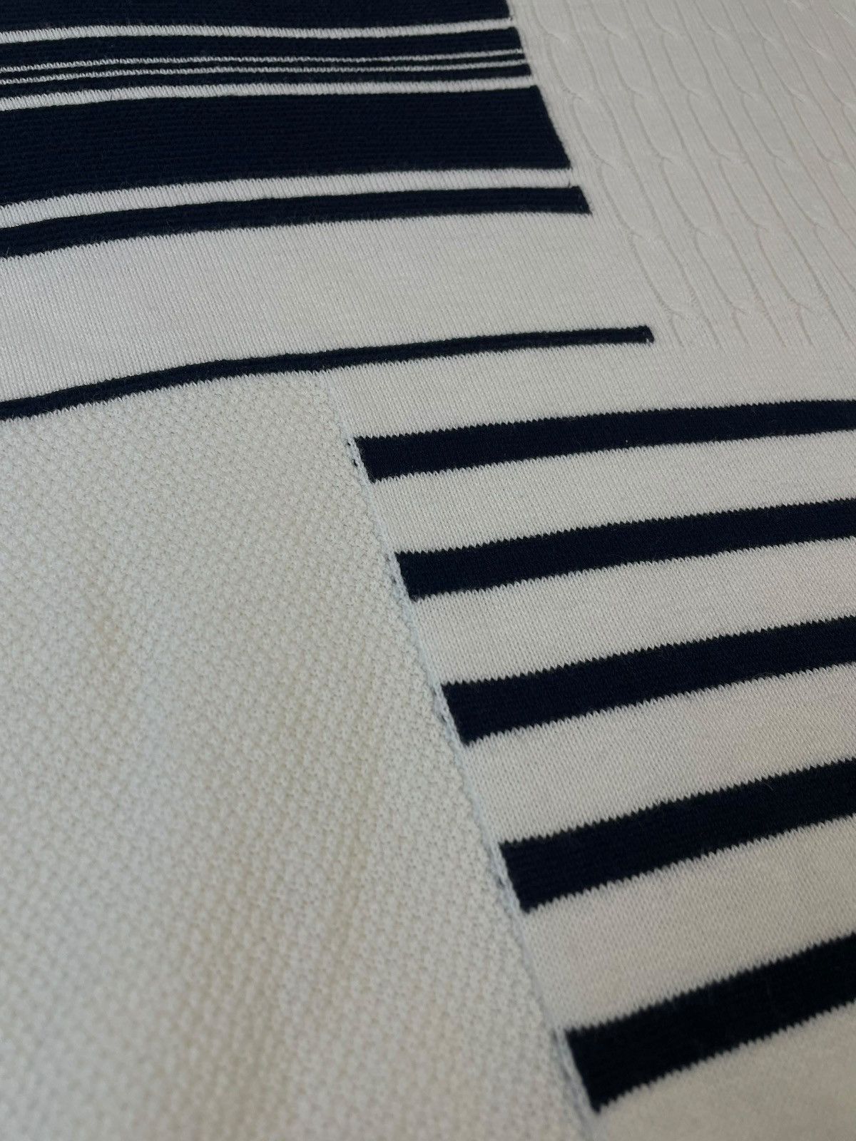 20471120 🇯🇵 SEMANTIC DESIGN KNITTED SHORT SLEEVE TSHIRT Size US L / EU 52-54 / 3 - 4 Thumbnail