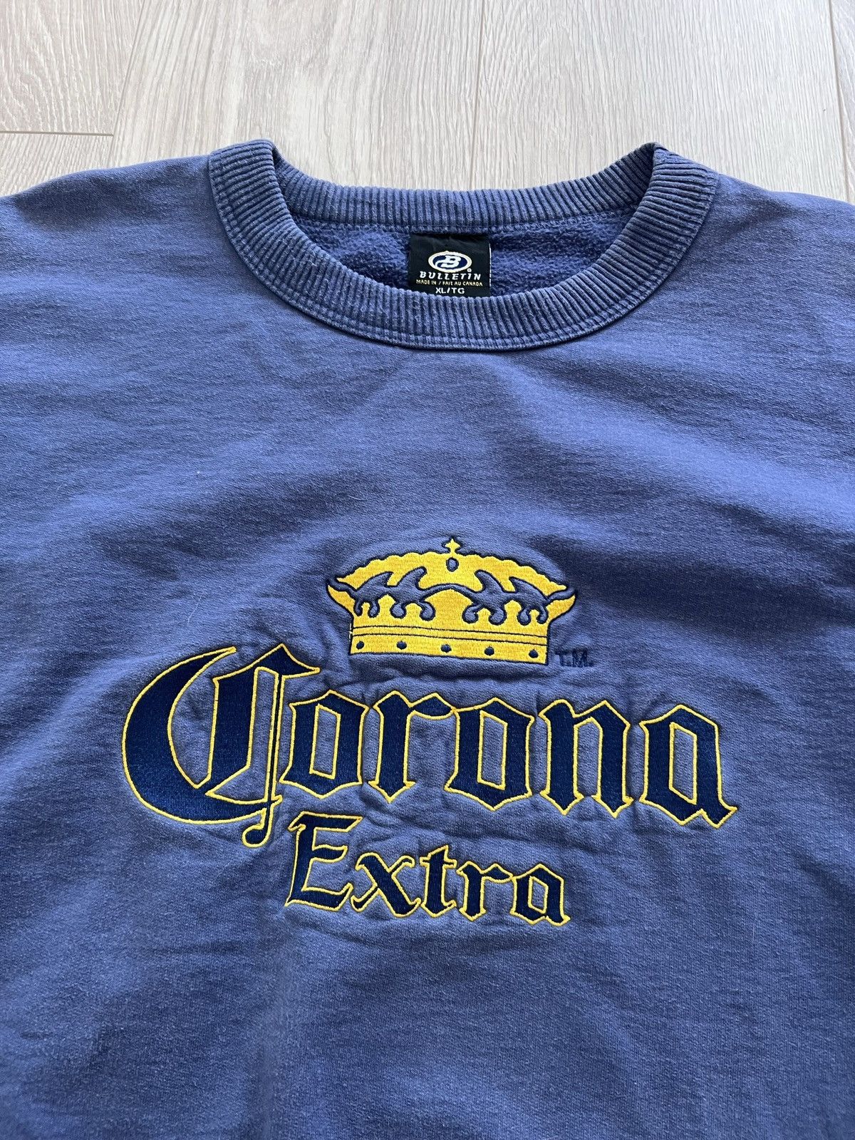 Vintage Vintage 90s Corona Extra Crewneck Sweatshirt Beer Heavy Size US XL / EU 56 / 4 - 1 Thumbnail