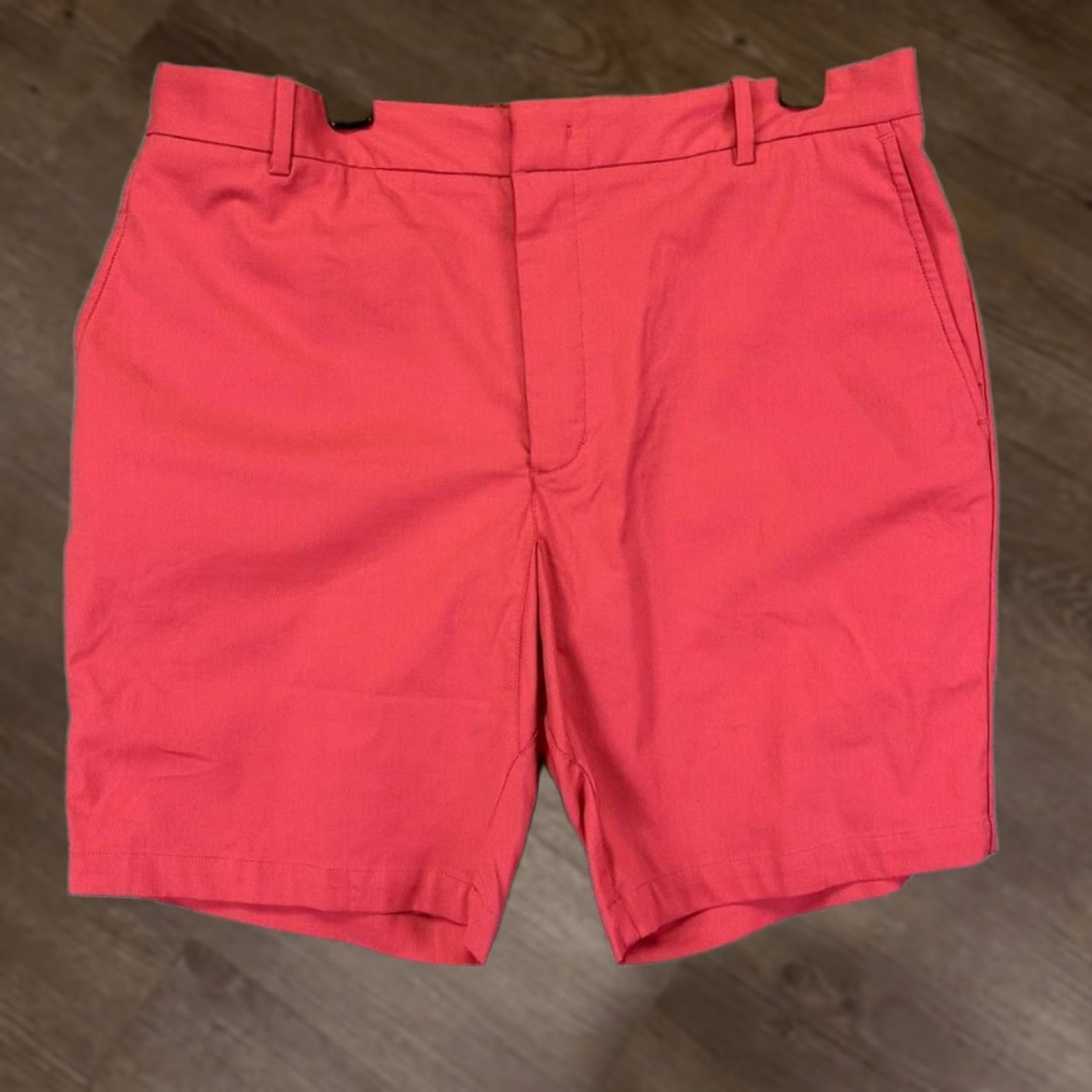Vintage Tommy John Shorts Mens 40-41 Pink Khaki Elastic Waist Stretch Pocket Flat Front Zip Casual Travel Sports Shirt? Size US 40 / EU 56 - 1 Thumbnail