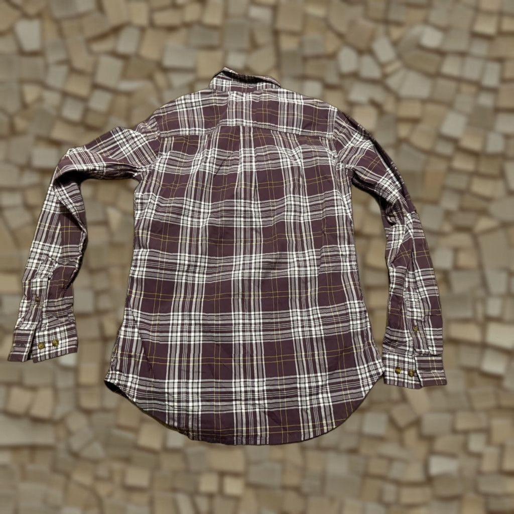 Carhartt Carhartt Shirt Women's Size XS Brown Yellow White Plaid Long Sleeve Button Up Size XS / US 0-2 / IT 36-38 - 1 Thumbnail