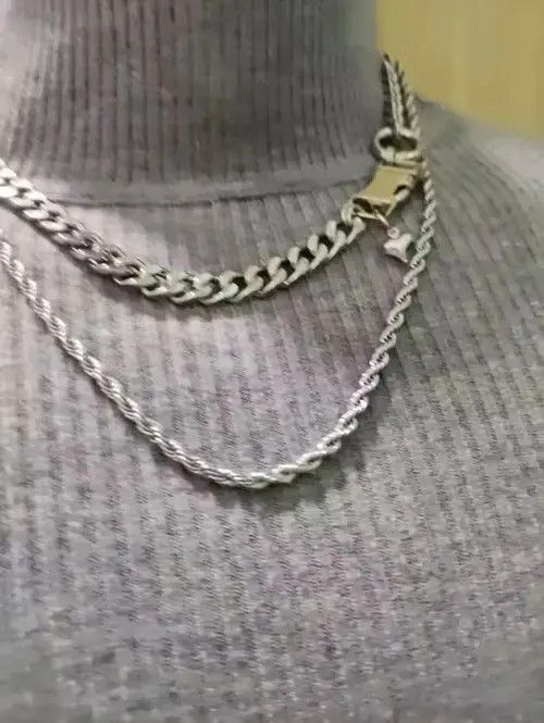 Jewelry Punk gothic necklace vintage chain Size ONE SIZE - 2 Thumbnail