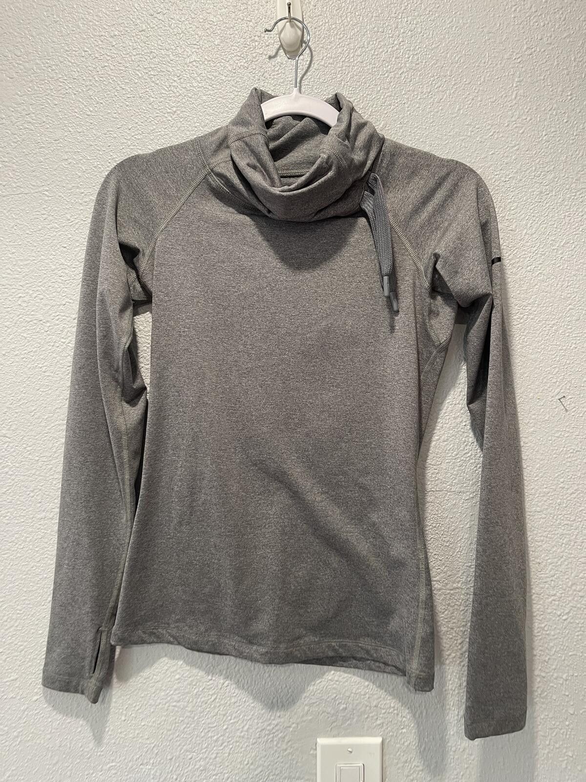 Nike Nike Dri-Fit Gray Long Sleeve Pullover with Cowl Neck Size S / US 4 / IT 40 - 1 Thumbnail