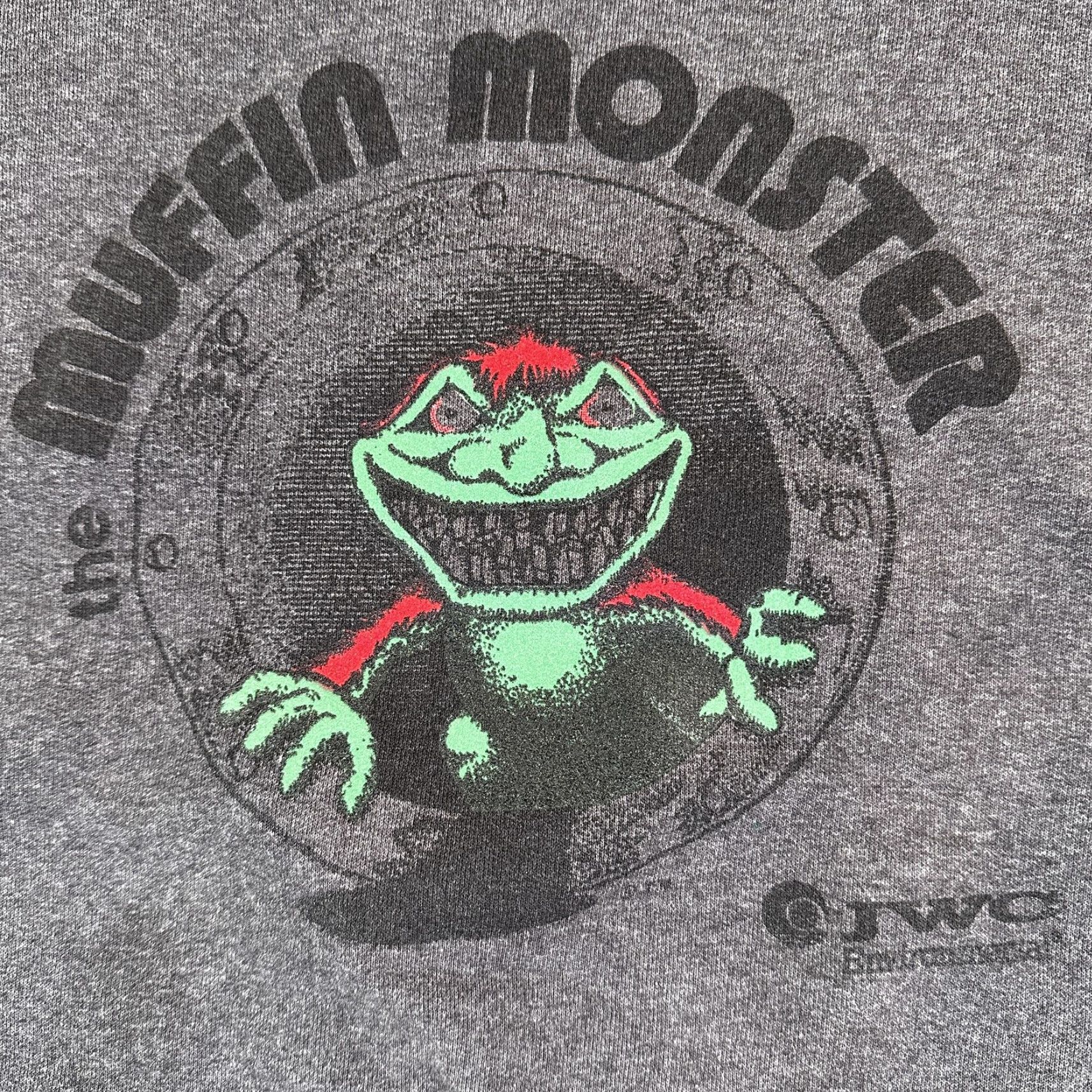 Hanes VINTAGE Hanes Sweatshirt Mens XL Gray Fleece Graphic Crewneck Muffin Monster 90s Size US XL / EU 56 / 4 - 2 Thumbnail