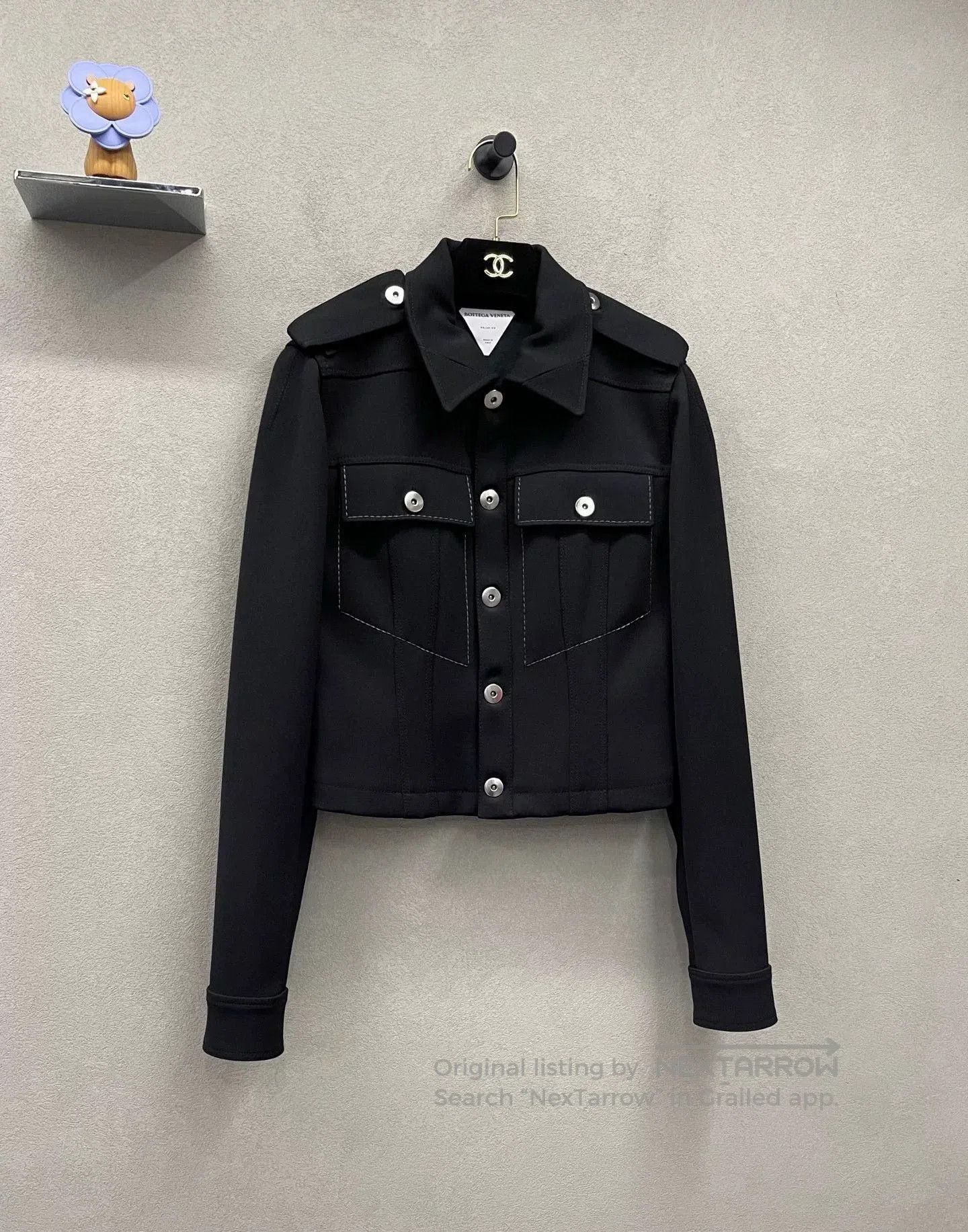 Bottega Veneta BV Bottega Veneta Black Jacket. Size M / US 6-8 / IT 42-44 - 3 Thumbnail