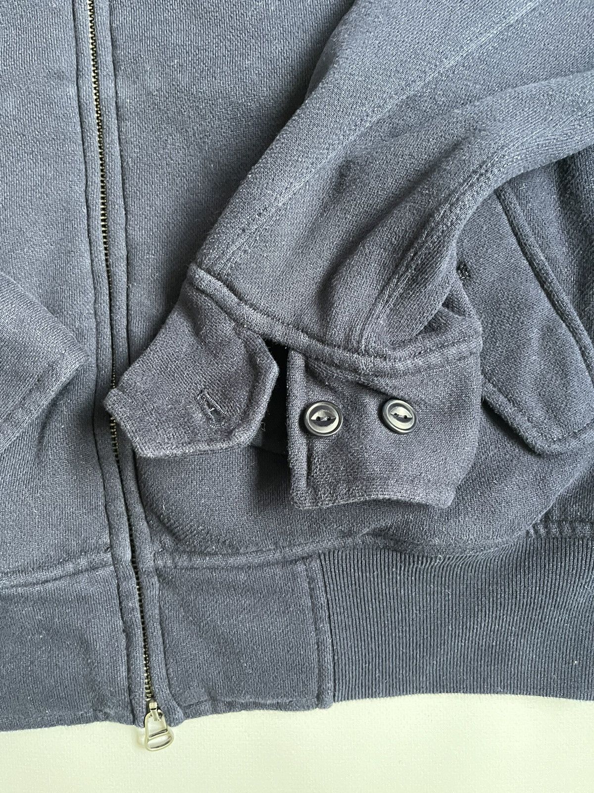 Polo Ralph Lauren Vintage 90s Polo Ralph Lauren Blue Cotton Bomber Sweatshirt Size US M / EU 48-50 / 2 - 15 Thumbnail