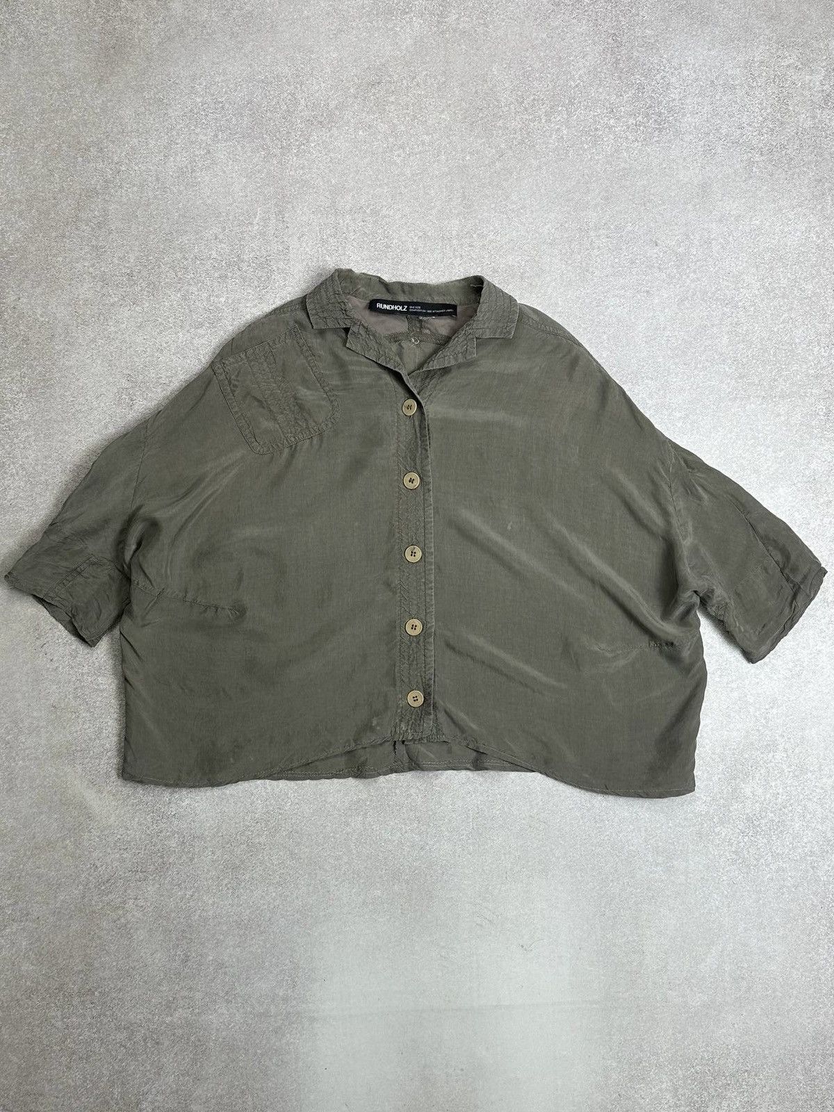 Rundholz Reconstructed Boxy Jacket Distressed Shirt Goth y2k Vintage Size US L / EU 52-54 / 3 - 1 Thumbnail