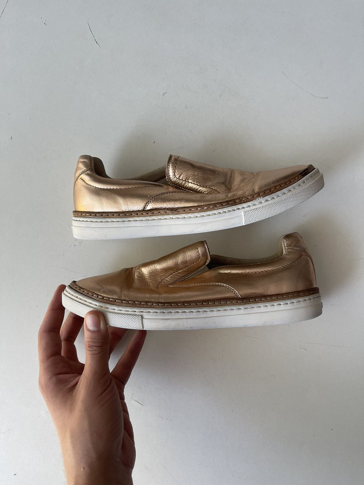 Designer × Maison Margiela Maison Martin Margiela MMM leather slip on sneakers Size US 8 / IT 38 - 7 Thumbnail