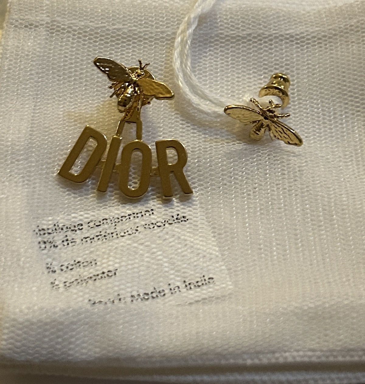 Dior Dior DIO(R)EVOLUTION EARRINGS Gold-Finish Metal Size ONE SIZE - 4 Thumbnail