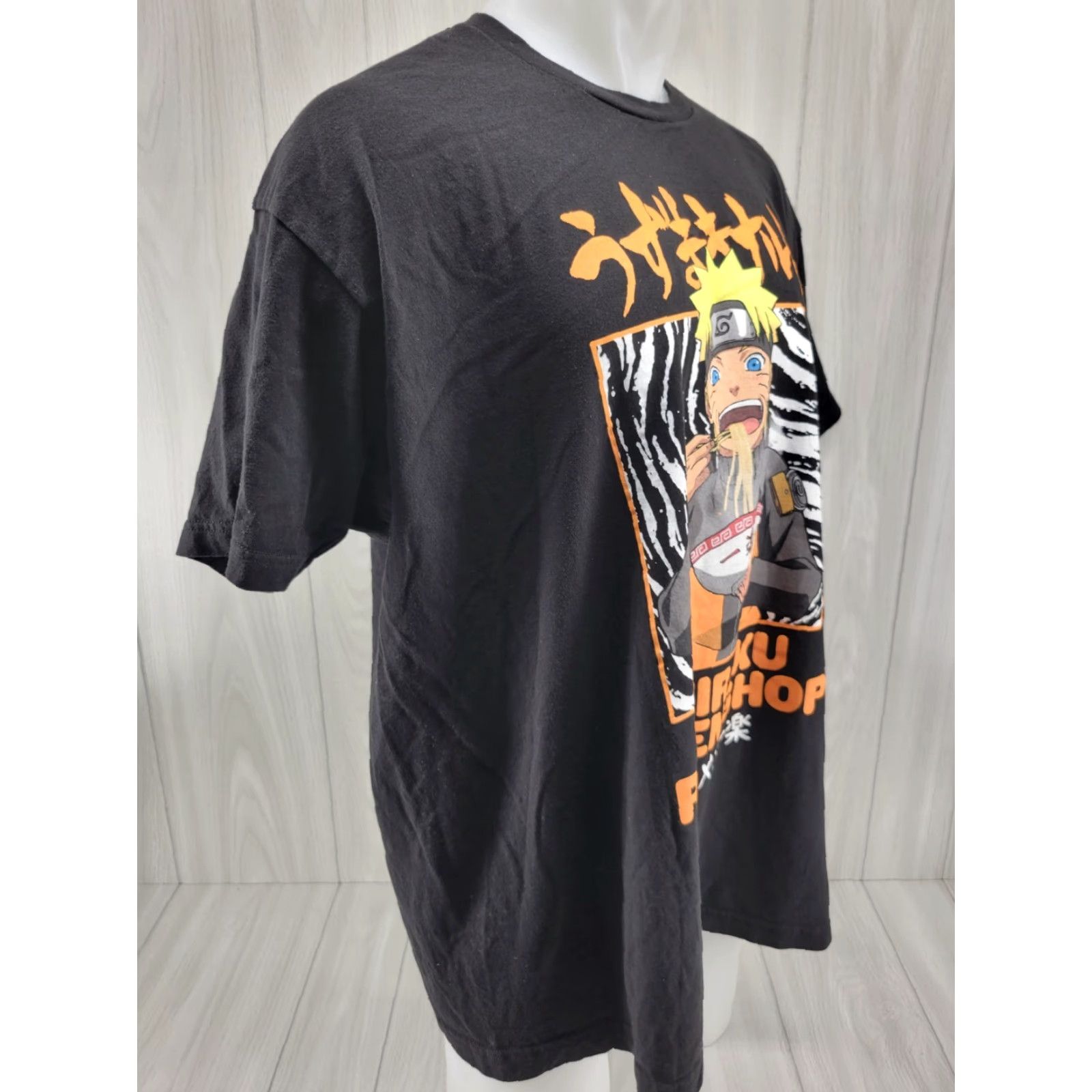 Vintage Naruto Mens Tshirt Ichiraku Ramen Shop Anime Tshirt 2XL Black Shirt Mens Graphic Tee Naruto Logo Graphic Print Naruto Shirt Size US XXL / EU 58 / 5 - 3 Thumbnail