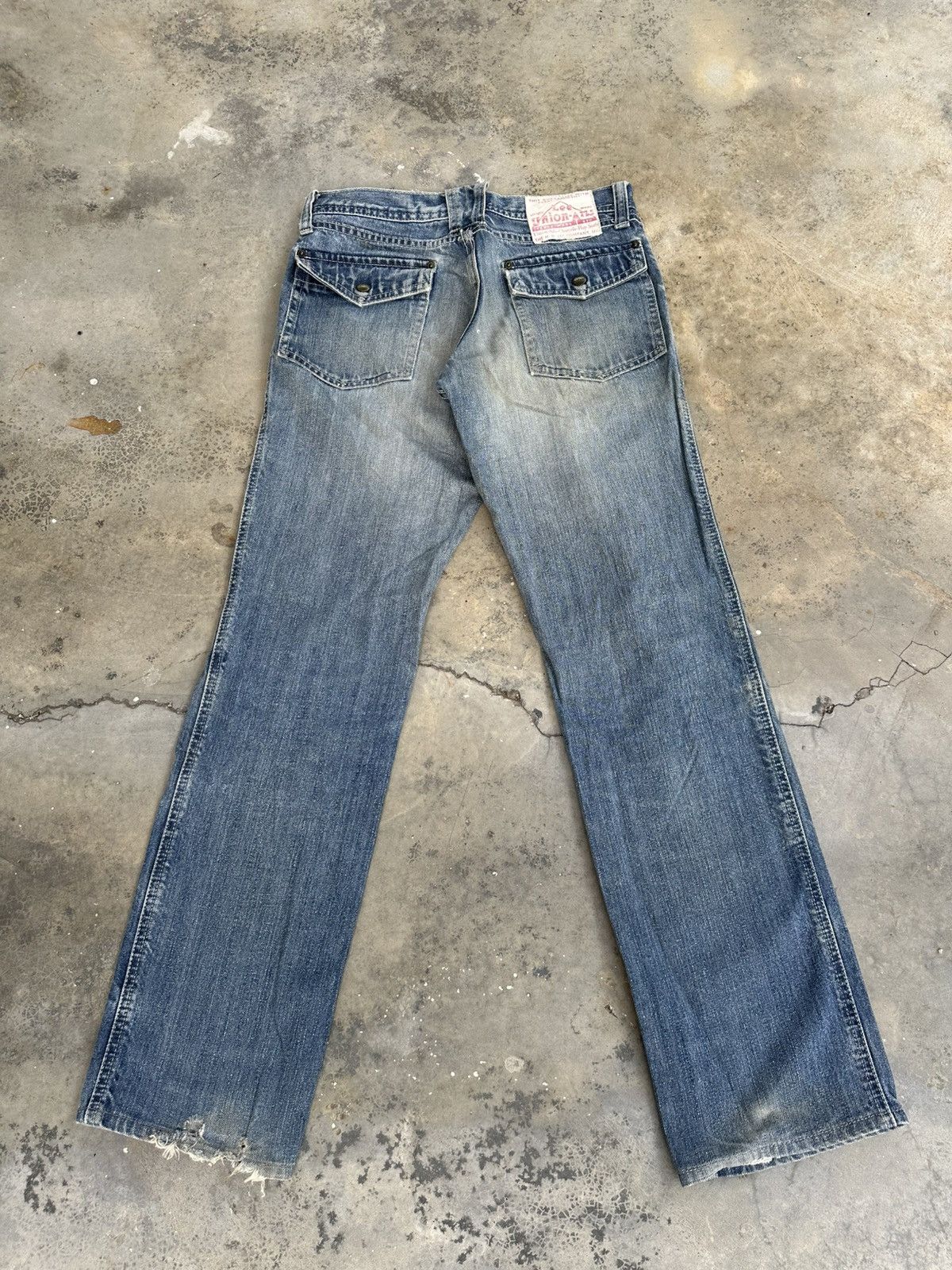 Lee Lee Archive Style Utility Denim Bush Pants Workwear Fit Size US 29 - 2 Thumbnail