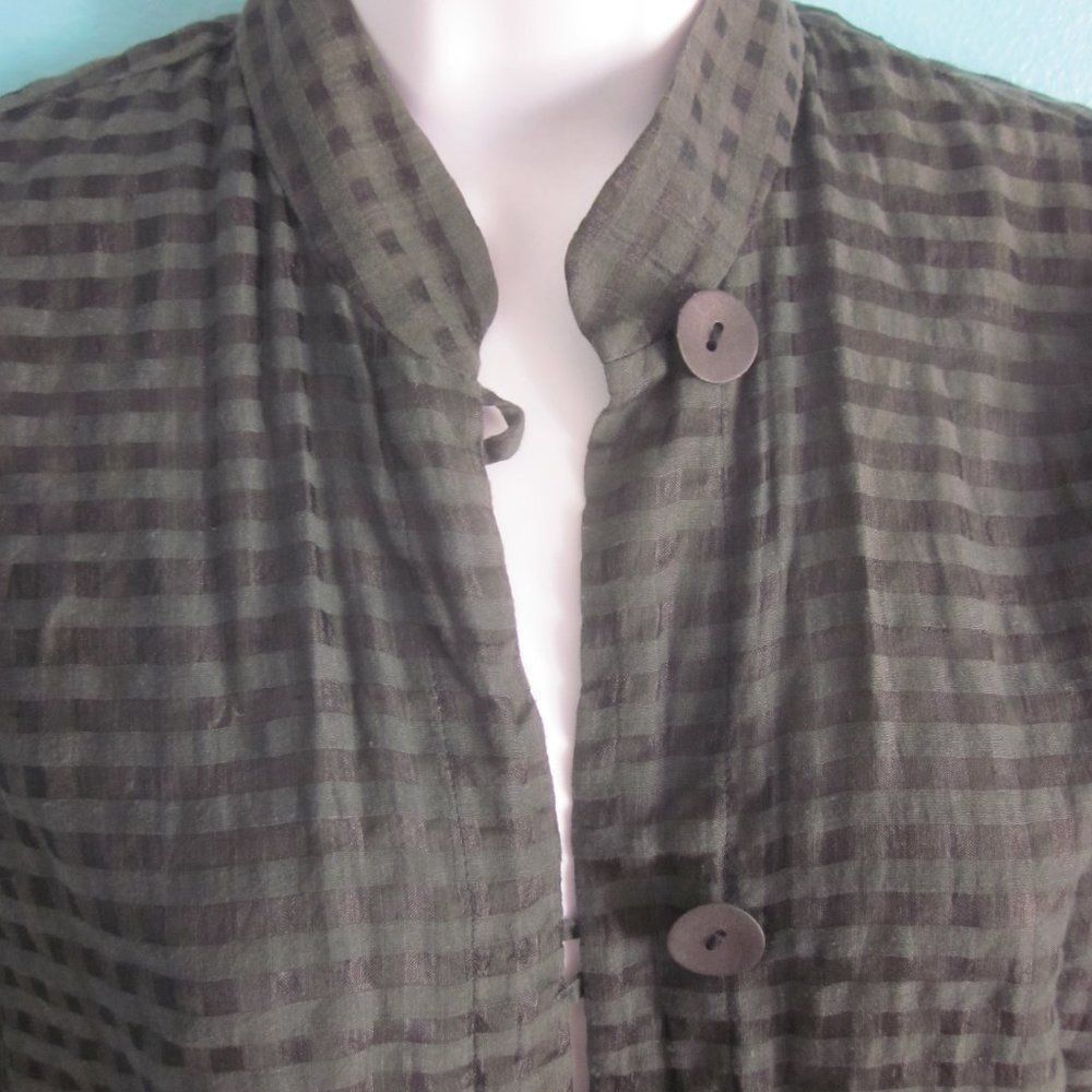 Habitat Cut Loose Dark Green Silk Tunic Womens Size XS Size XS / US 0-2 / IT 36-38 - 10 Thumbnail