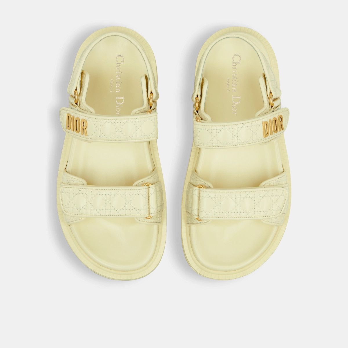 Dior o1bcso1str0226 Dioract Sandal in Pastel Yellow Size US 7 / IT 37 - 3 Thumbnail