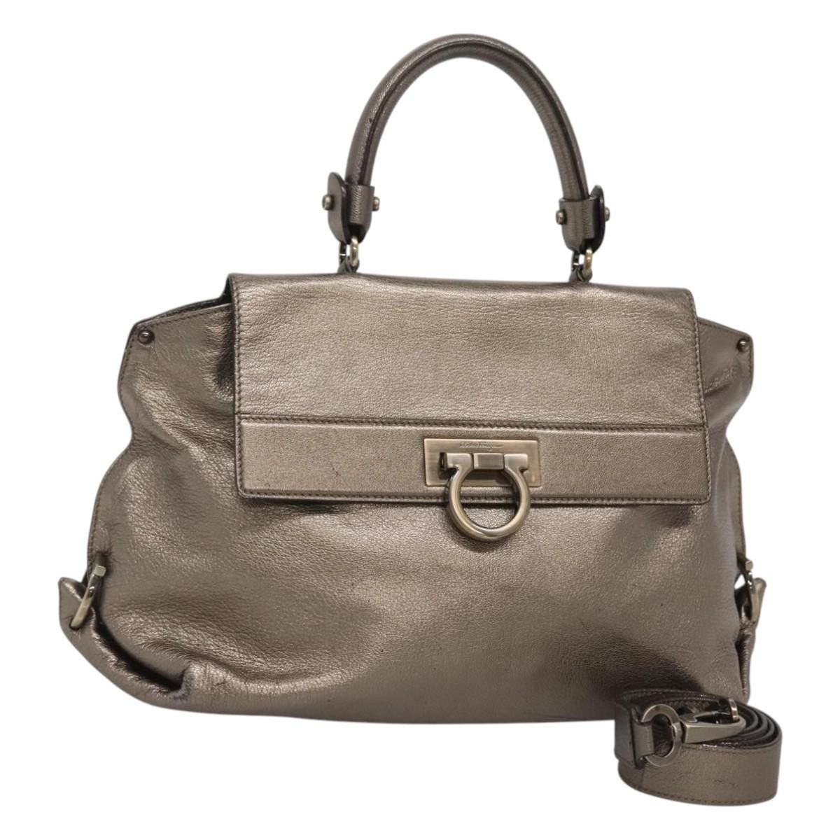 Salvatore Ferragamo Salvatore Ferragamo Sofia Satchel Smooth Leather Size ONE SIZE - 1 Thumbnail