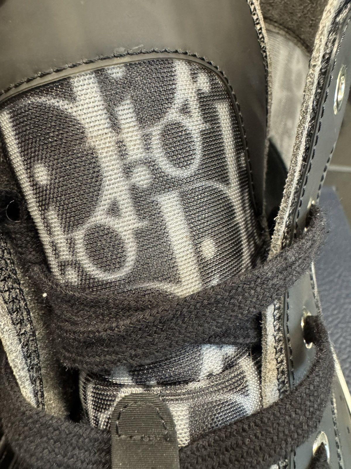 Dior Dior B23 Kim Jones High-Top – Oblique Black – Size 13 Size US 13 / EU 46 - 7 Thumbnail