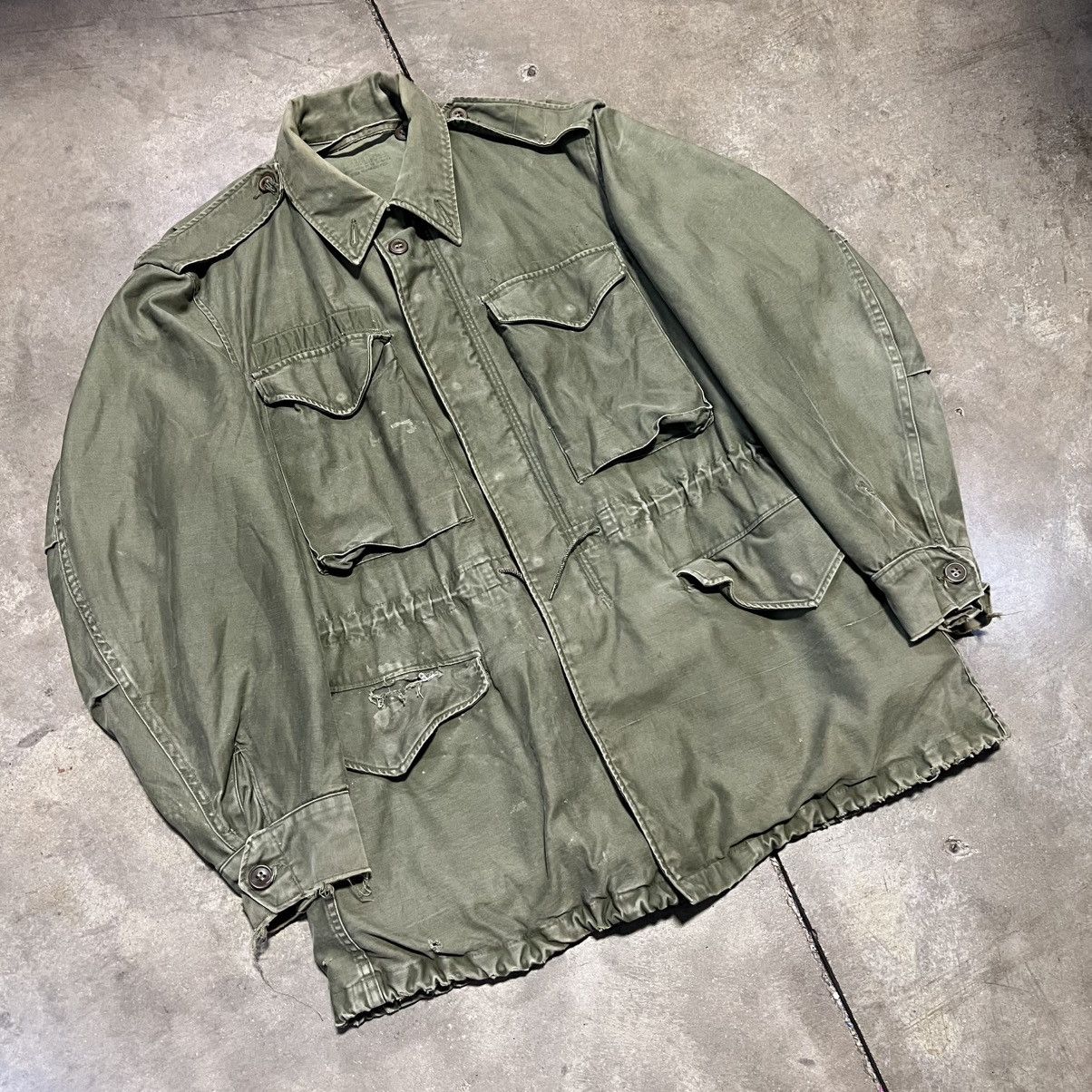 Vintage Vintage 50s OG 106 M65 Military Field Jacket Vietnam War USA Size US S / EU 44-46 / 1 - 4 Thumbnail