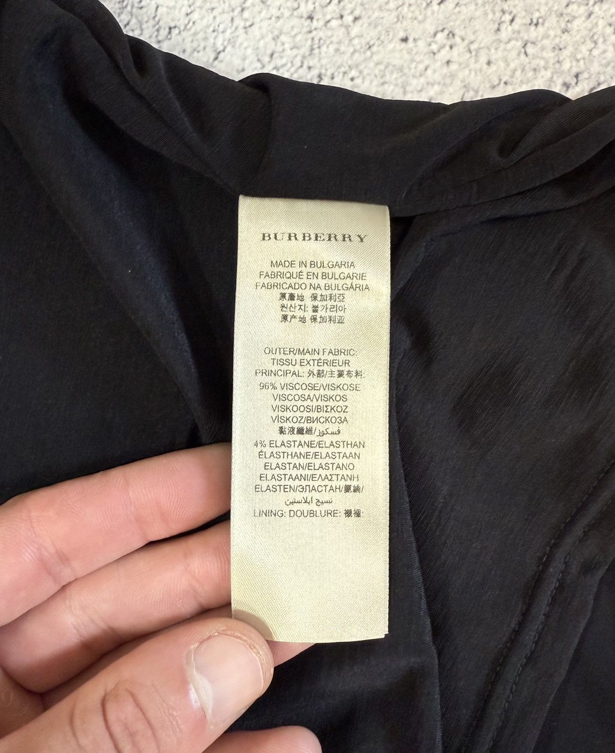 Burberry Burberry London Women Blouse Ruched V-Neck Stretch Top Logo Size M / US 6-8 / IT 42-44 - 16 Thumbnail