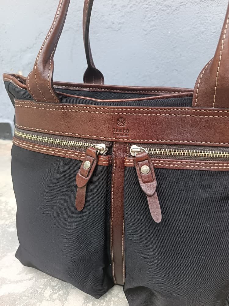 Takeo Kikuchi Takeo kikuchi leather canvas shouder bag Size ONE SIZE - 2 Thumbnail