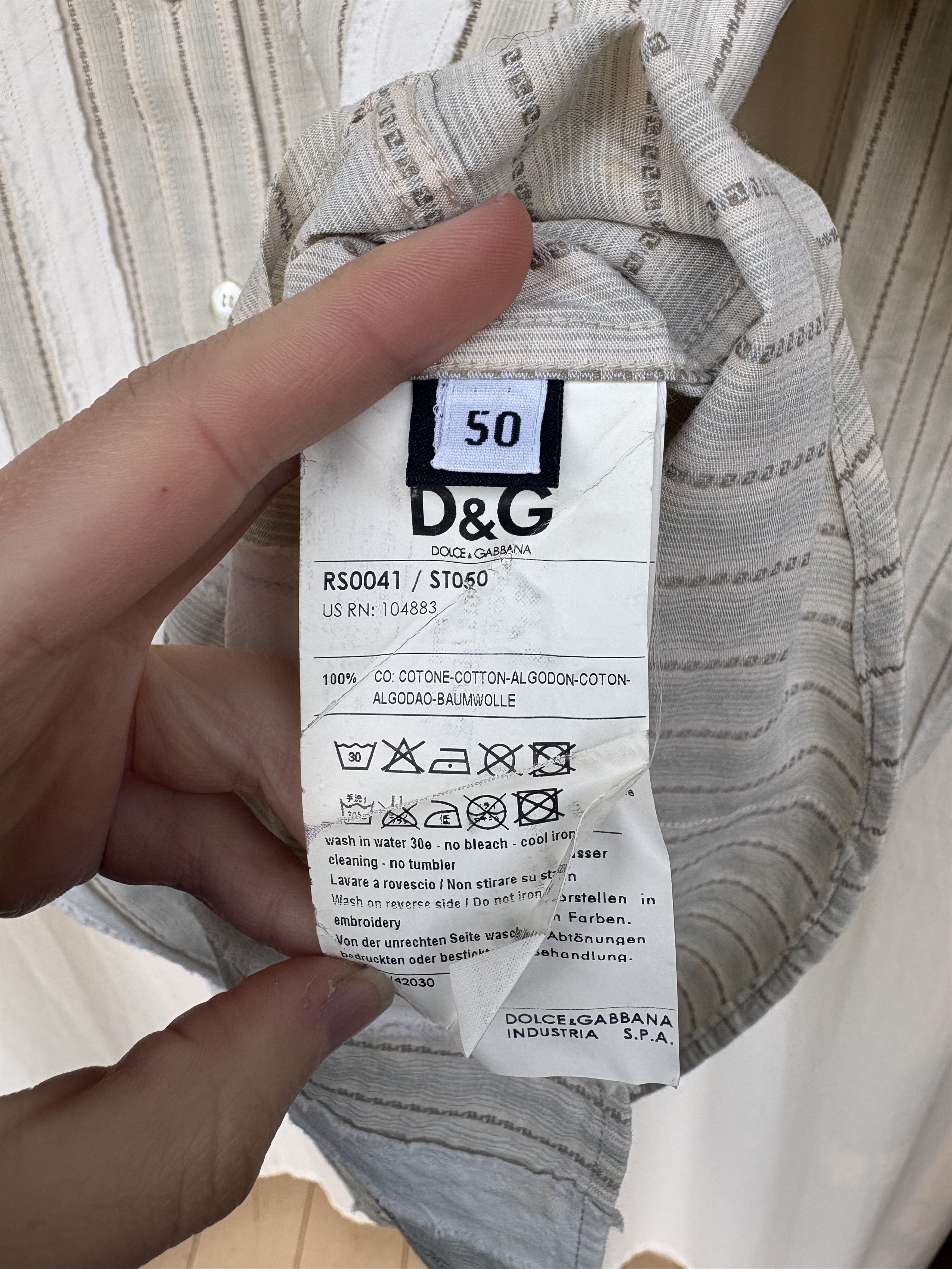 Dolce & Gabbana vintage D&G button up shirt Size US M / EU 48-50 / 2 - 6 Thumbnail
