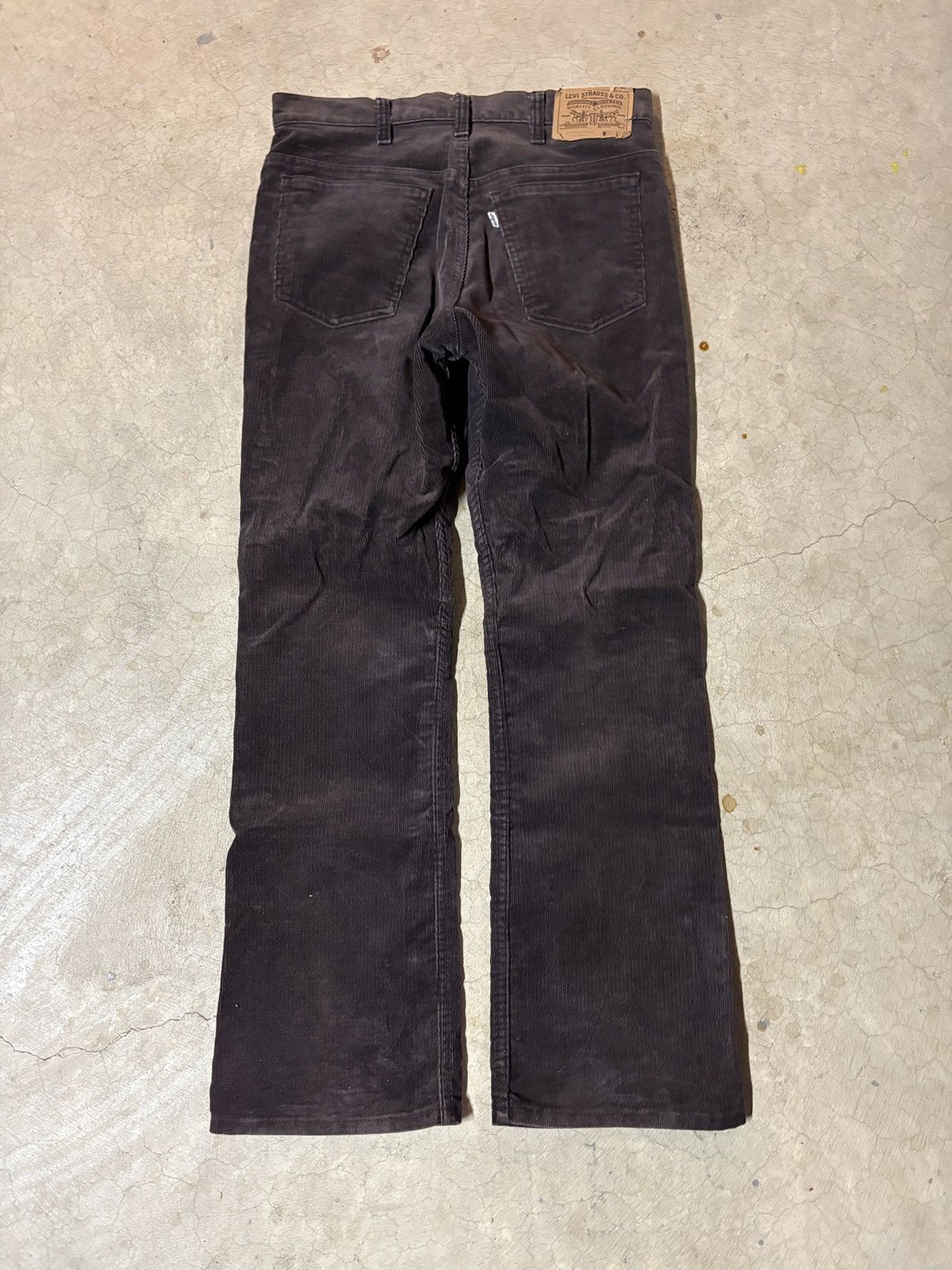 Levi's Vintage 70s Levi’s 517 Corduroy Pants Brown White Tab 30x30 Size US 30 / EU 46 - 3 Thumbnail